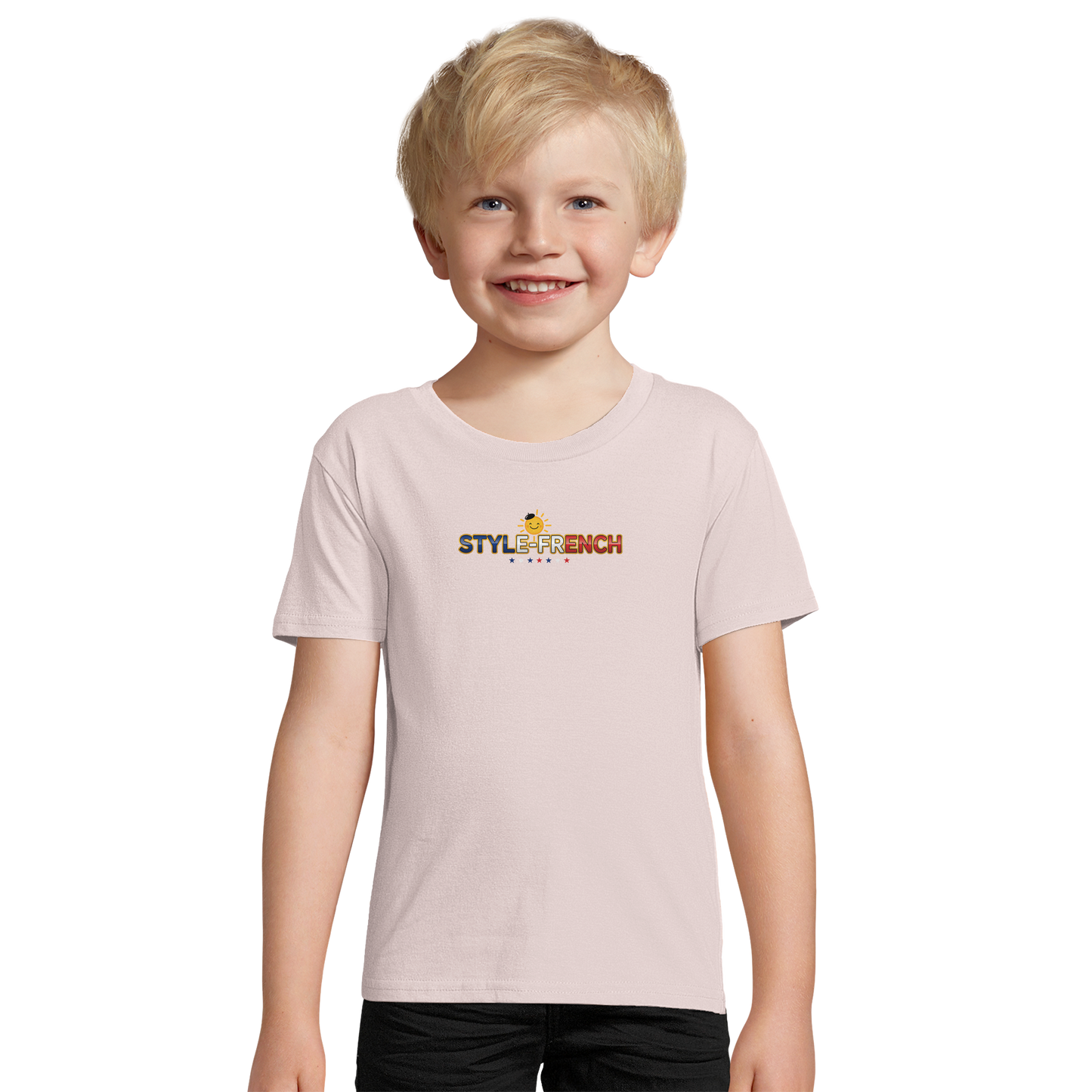 Organic slim-fit T-shirt for boys Little Knight of France | SOL'S Pioneer Kids 03578