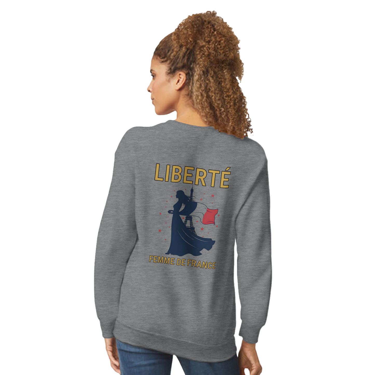 Sweat-shirt femme liberté  classique ras du cou | Gildan® 18000