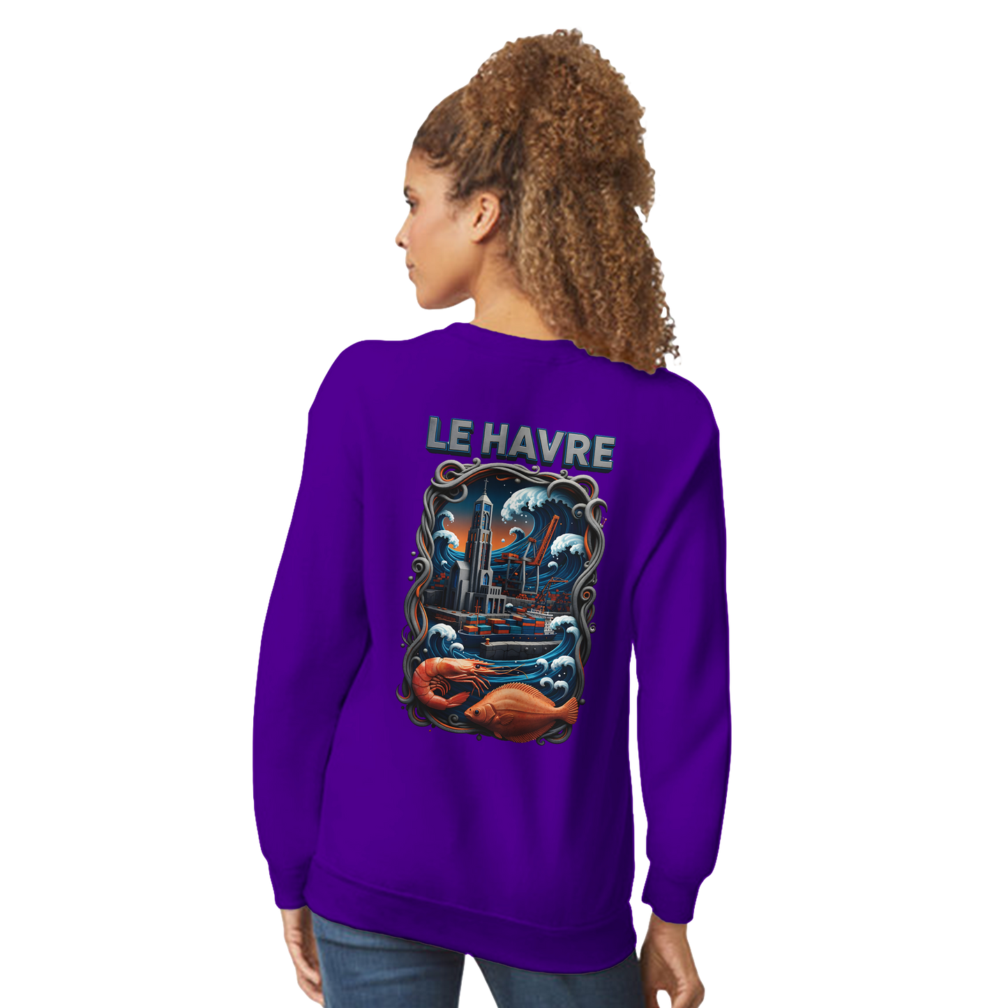 Sweat-shirt Unisexe Le Havre – Pull Classique Confortable