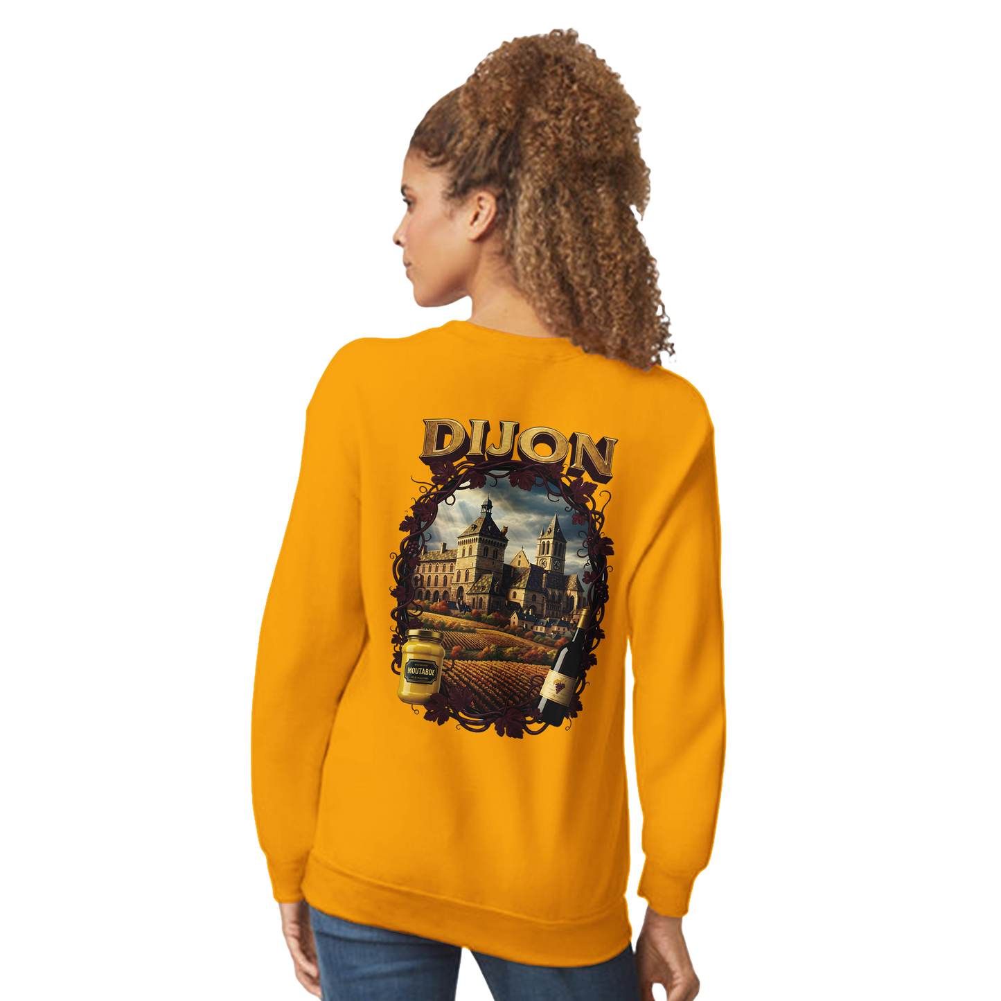 Sweat-shirt Unisexe Dijon – Ville de France – Coupe Classique Confortable