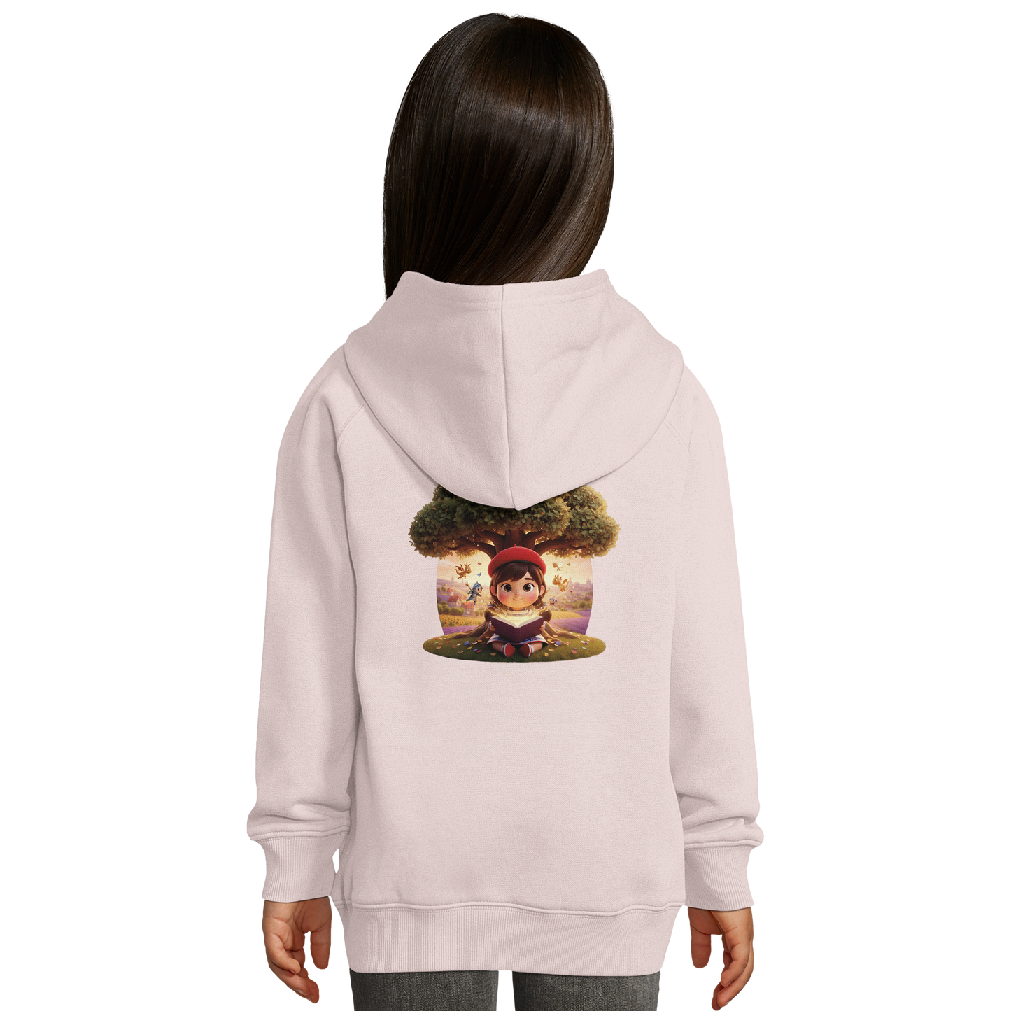 Sweat à capuche fille - La petite française qui rêve grand