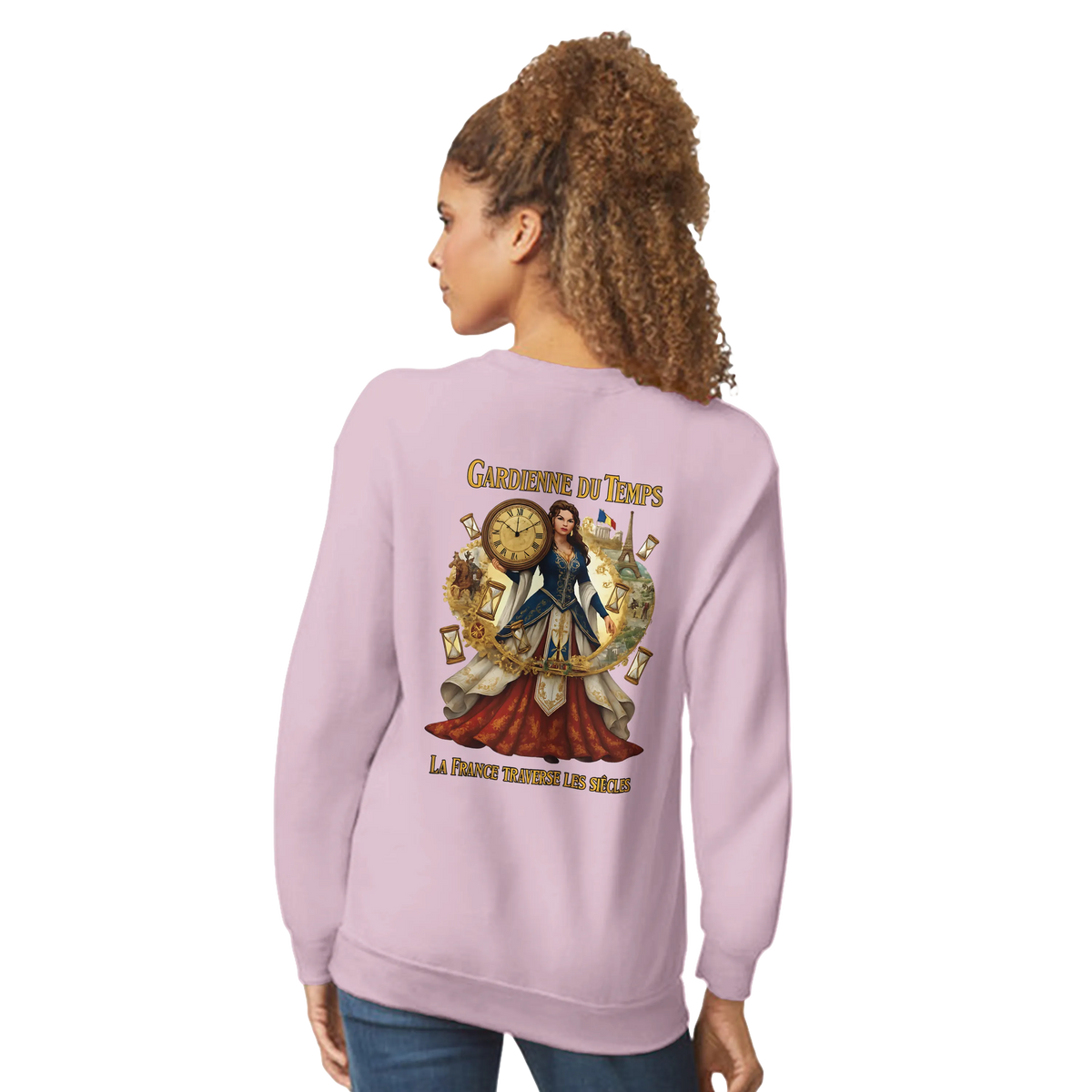 Sweat-shirt Femme Gardienne du Temps – Confort et Style Durable