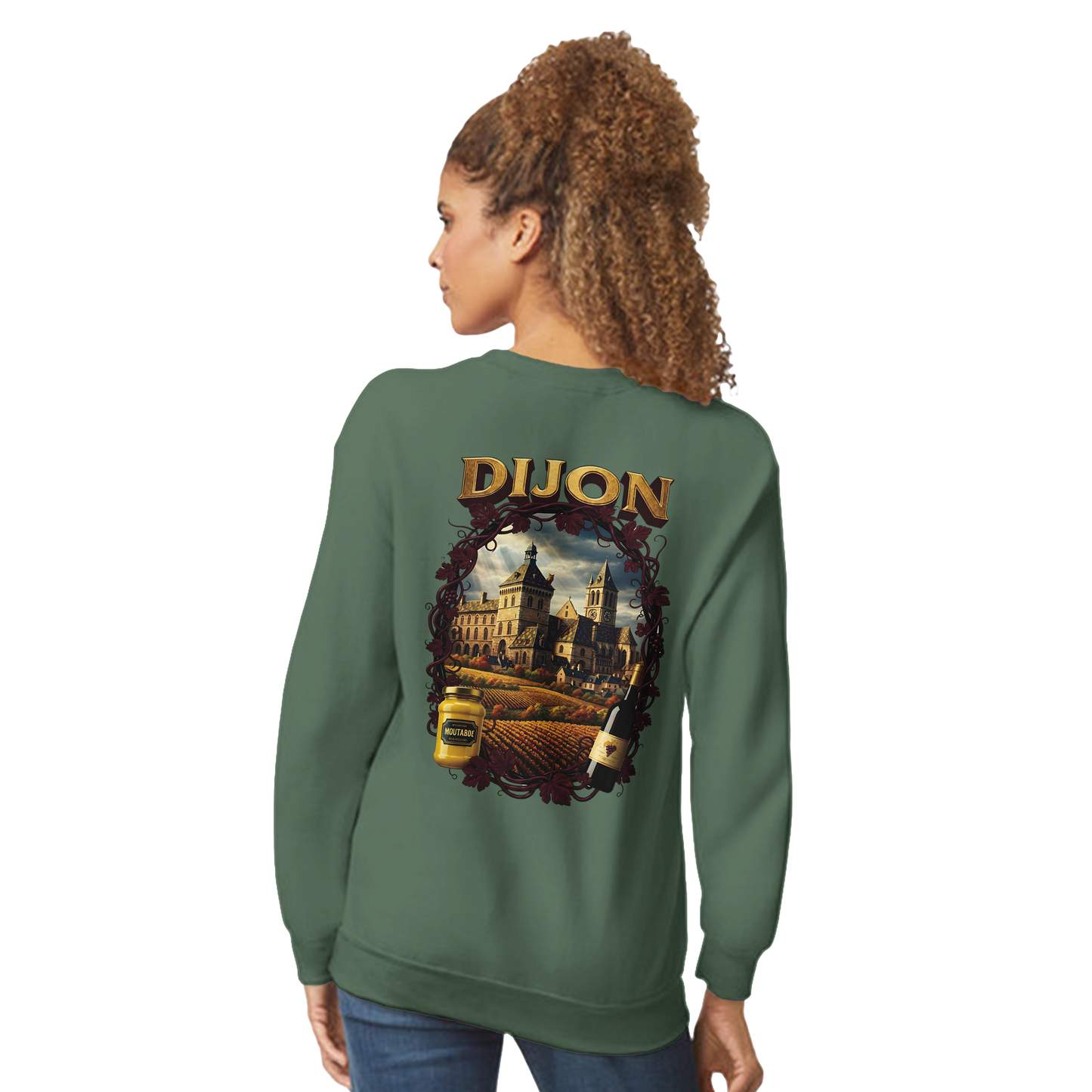 Sweat-shirt Unisexe Dijon – Ville de France – Coupe Classique Confortable