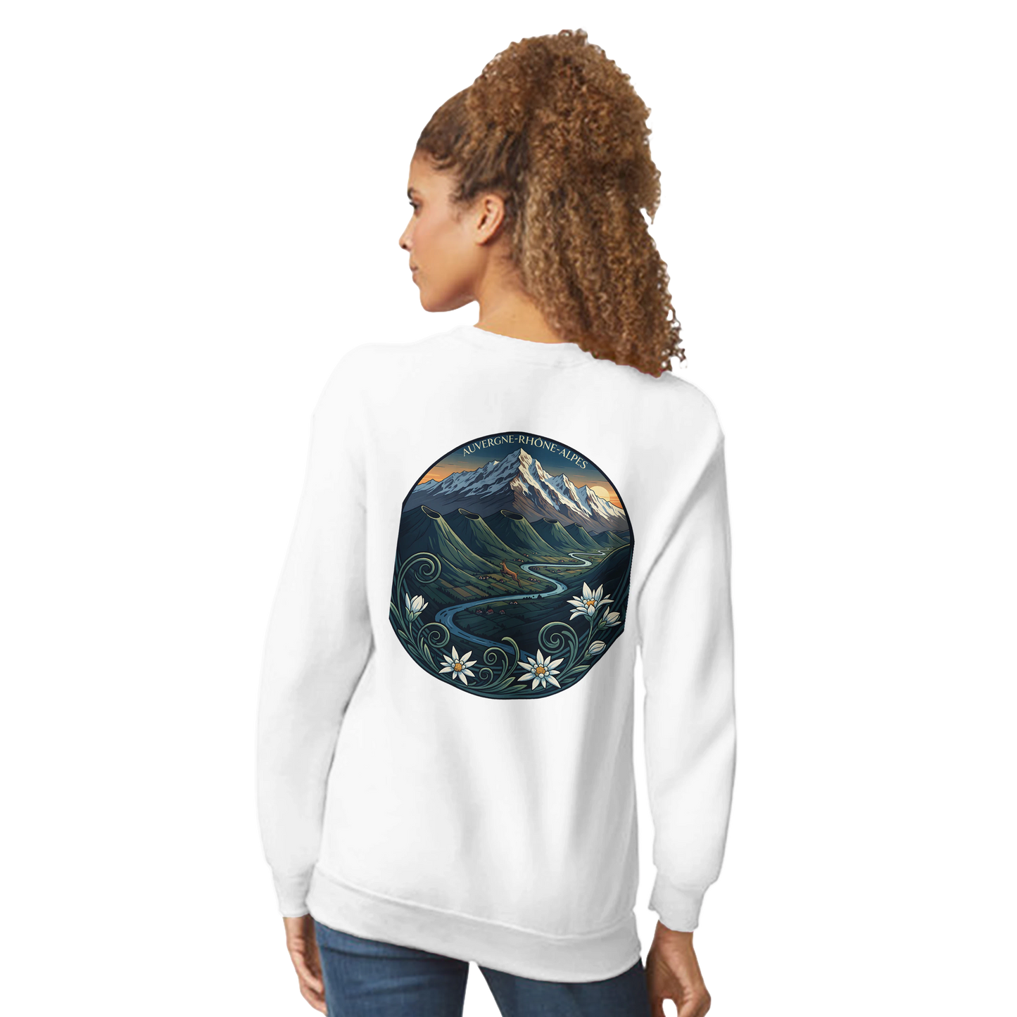 Sweat-shirt Unisexe Auvergne-Rhône-Alpes – Confort Classique