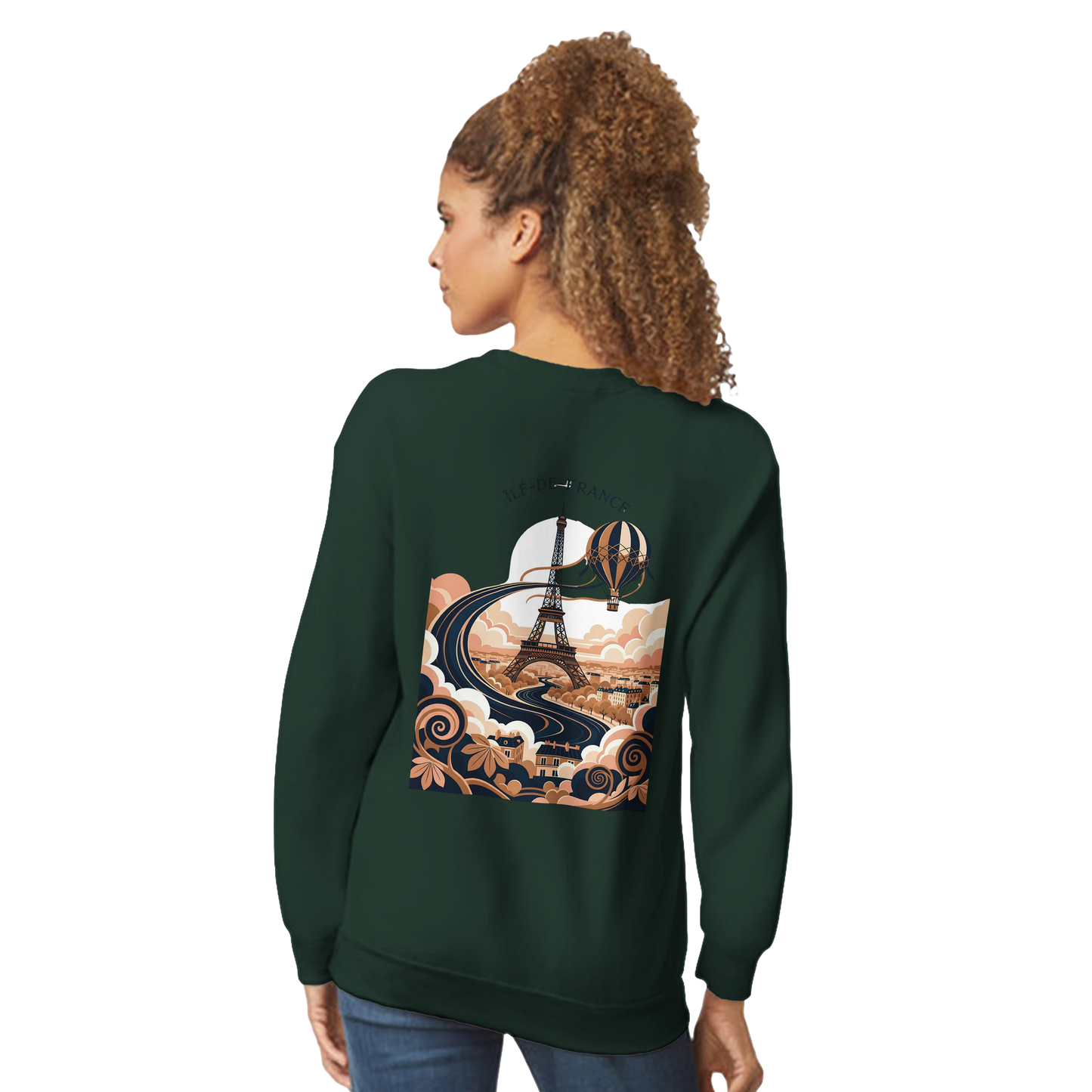 Sweat-shirt Unisexe Île-de-France – Confort Premium et Coupe Classique