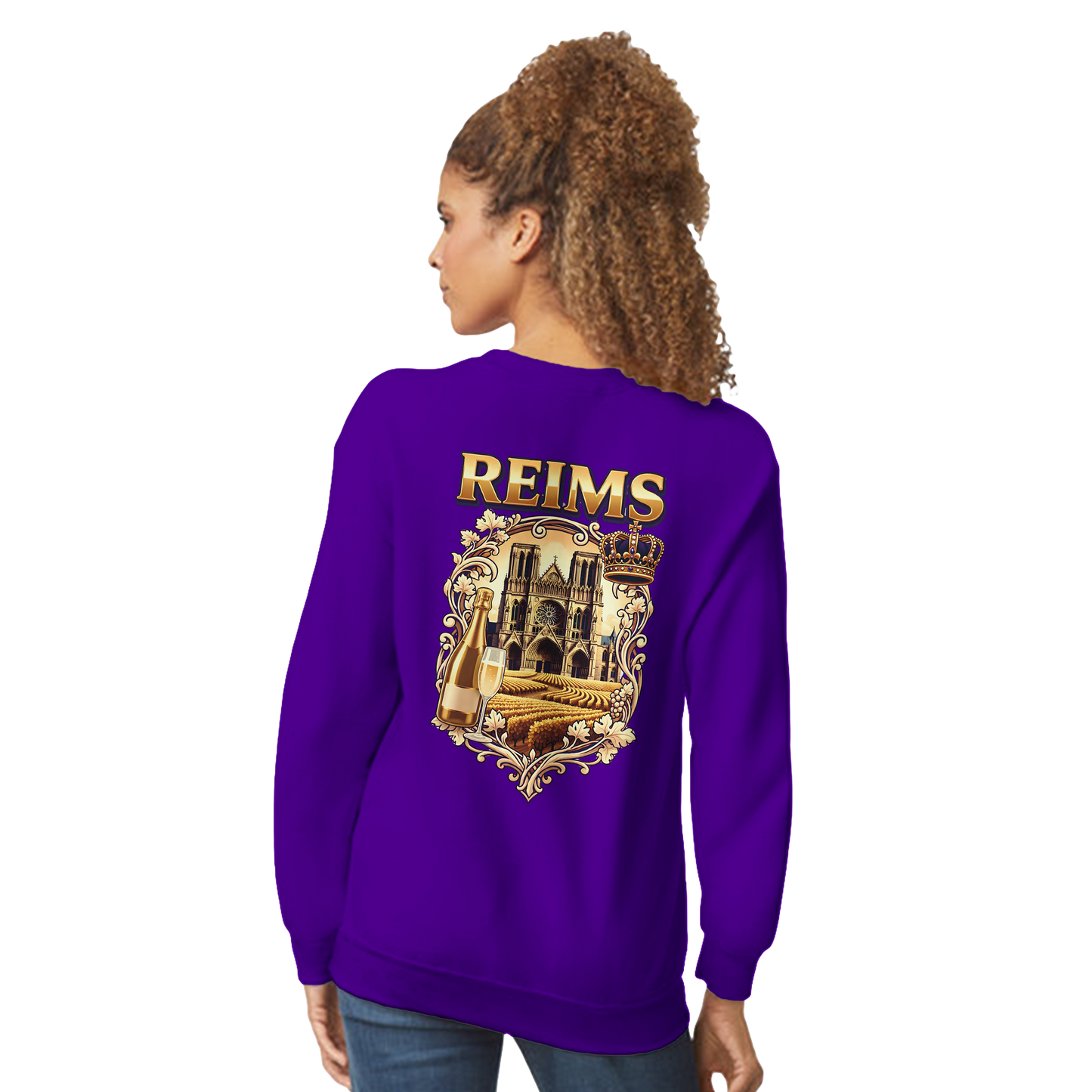 Sweat-shirt Reims – Sweat à col rond confortable en coton mélangé