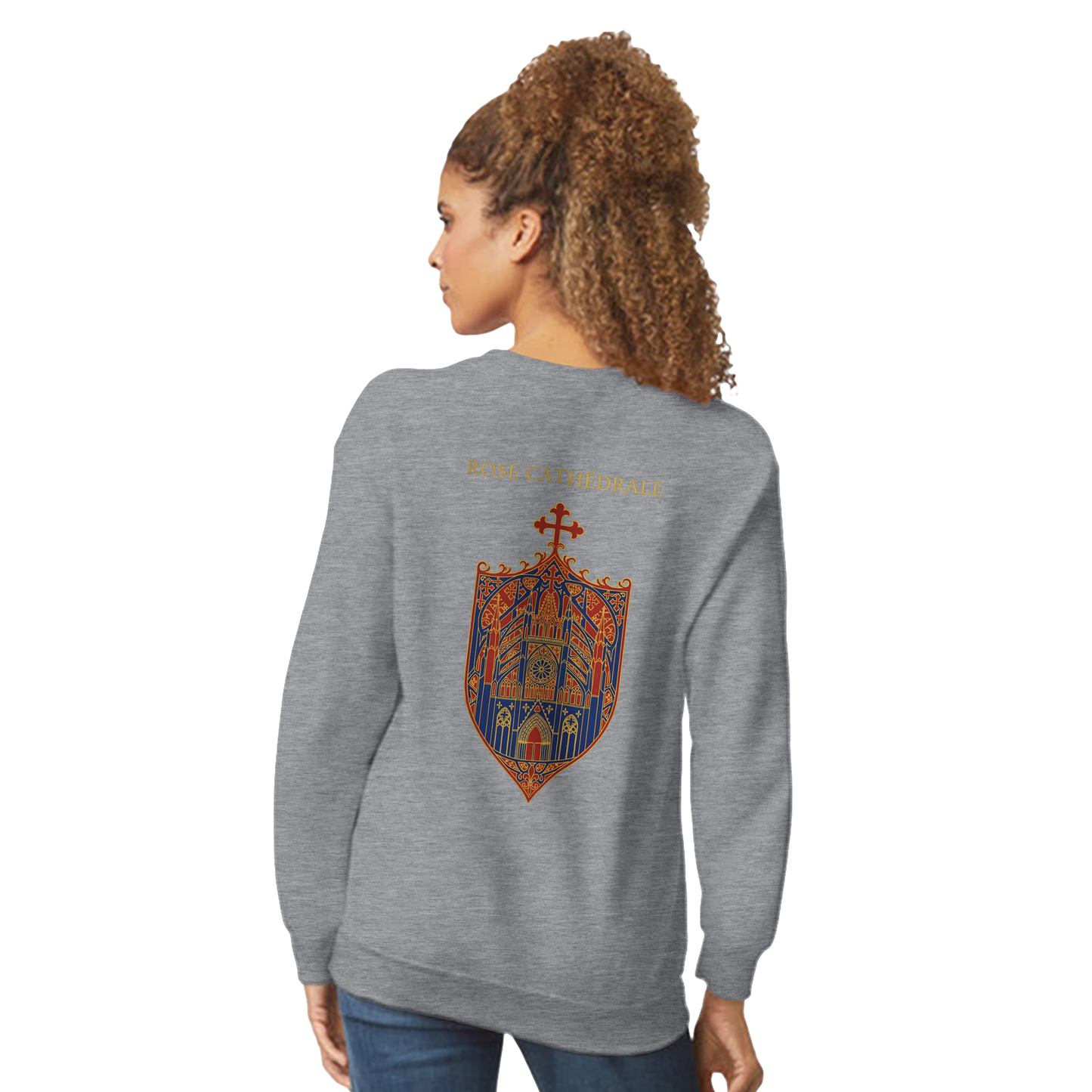 Sweat-shirt Femme Rose Cathédrale – Confort et Style Classique