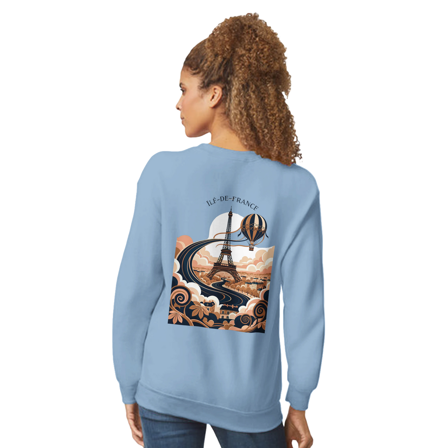 Sweat-shirt Unisexe Île-de-France – Confort Premium et Coupe Classique
