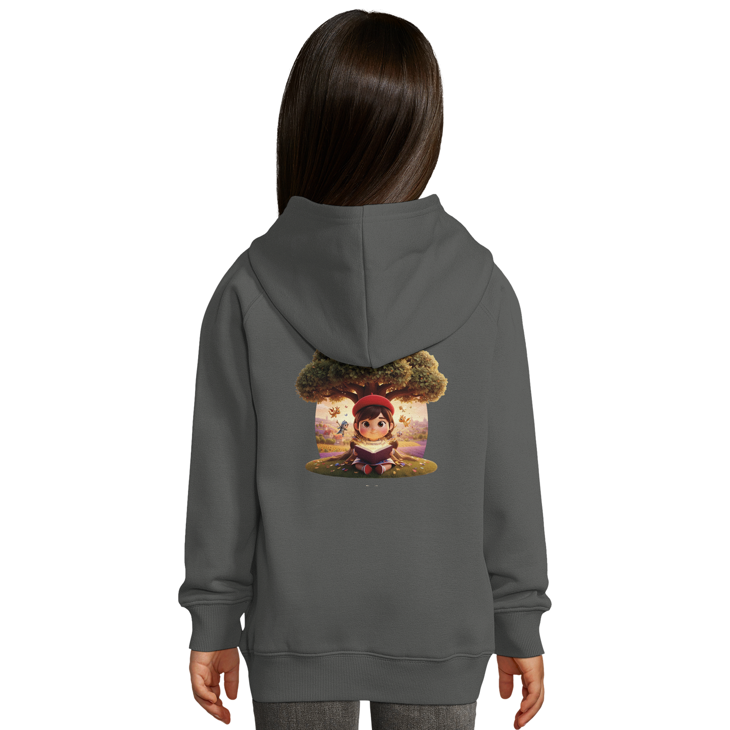 Sweat à capuche fille - La petite française qui rêve grand