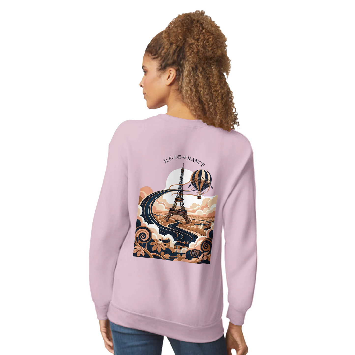 Sweat-shirt Unisexe Île-de-France – Confort Premium et Coupe Classique