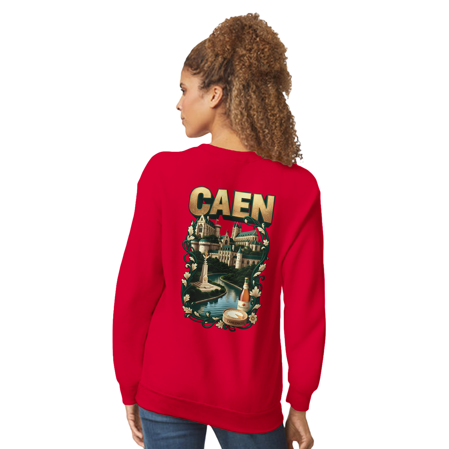 Sweat-shirt Unisexe Caen - Ville de France - Confort Classique