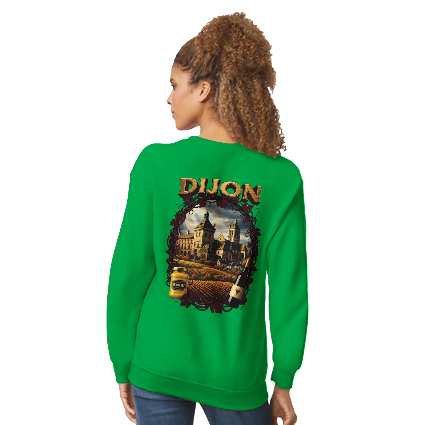 Sweat-shirt Unisexe Dijon – Ville de France – Coupe Classique Confortable