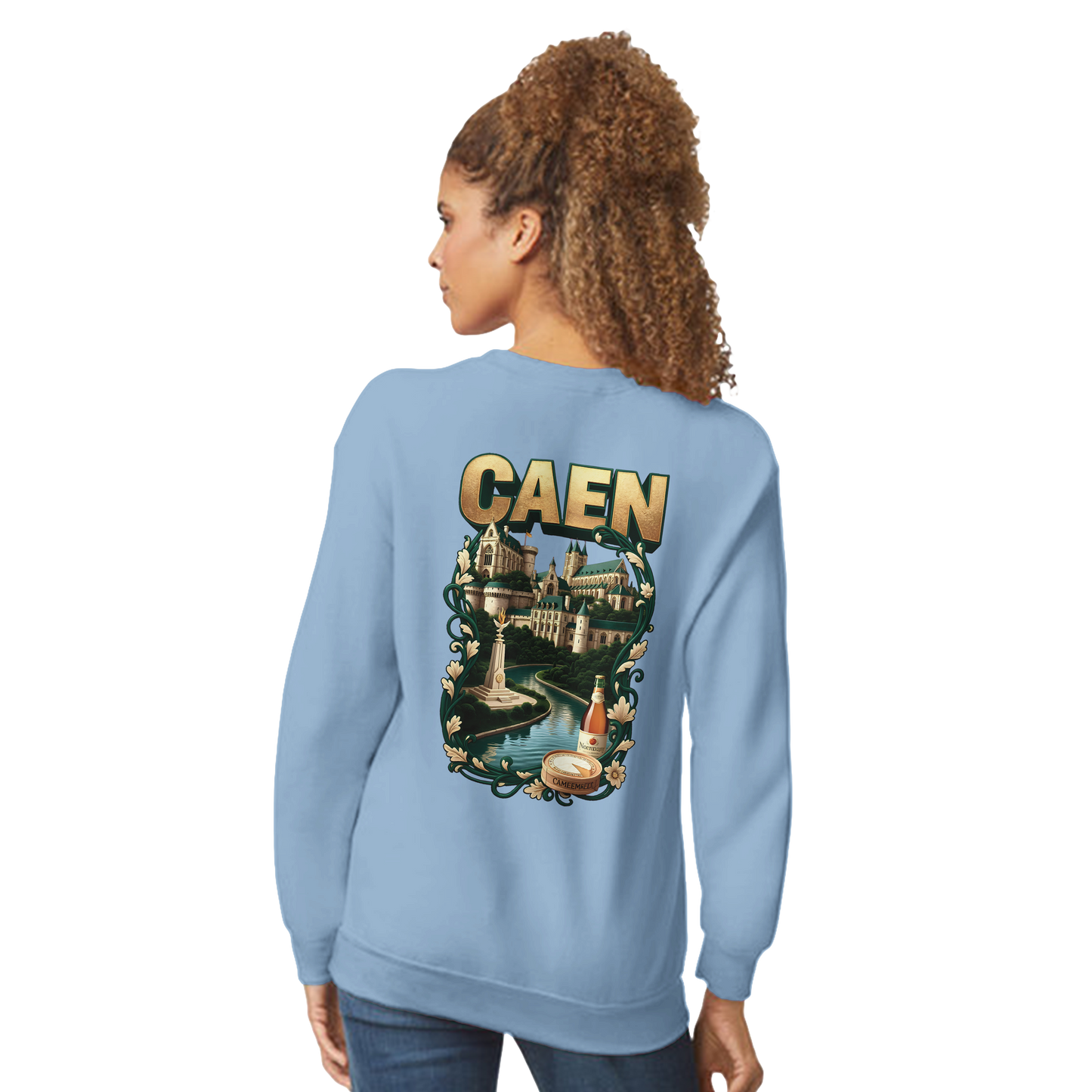 Sweat-shirt Unisexe Caen - Ville de France - Confort Classique