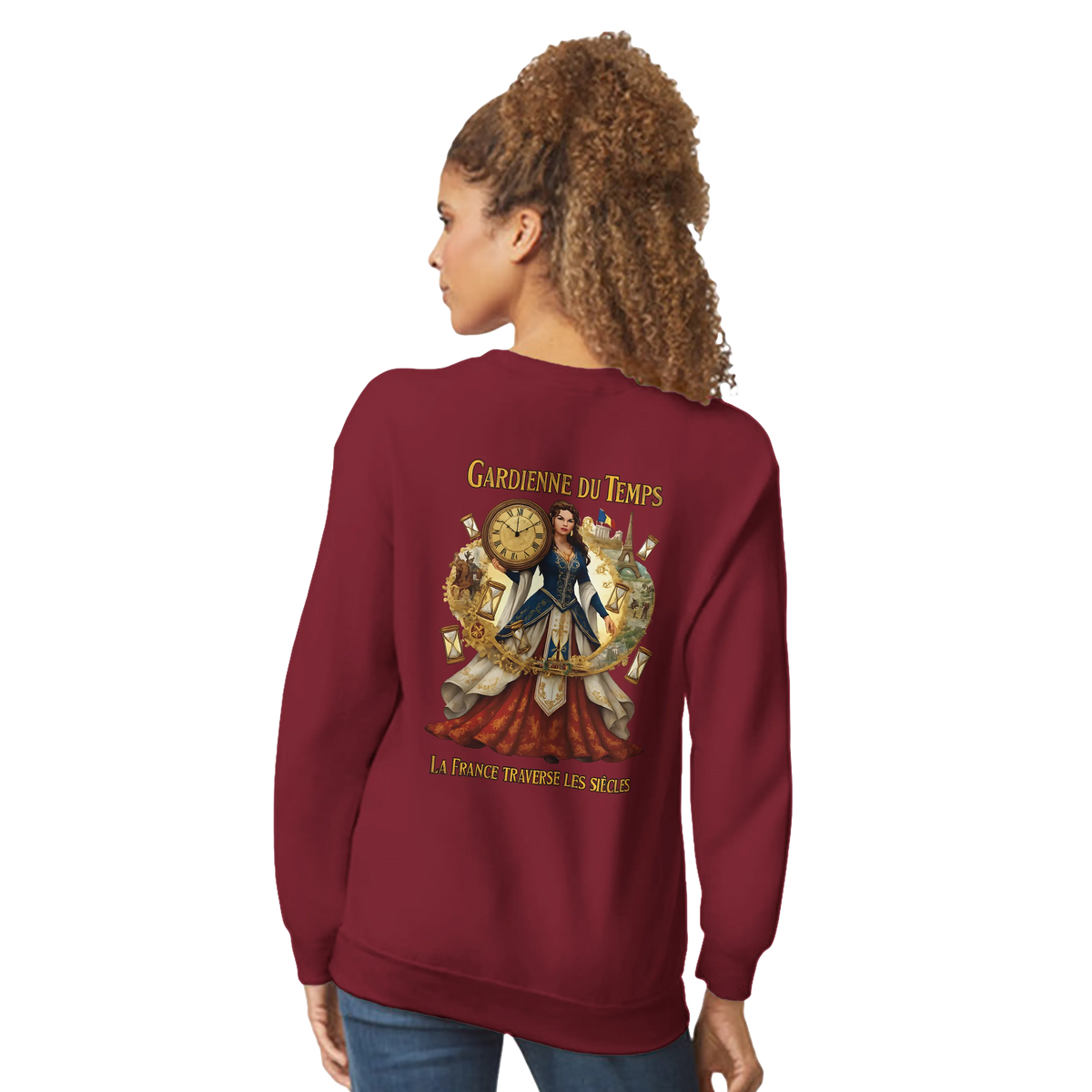 Sweat-shirt Femme Gardienne du Temps – Confort et Style Durable