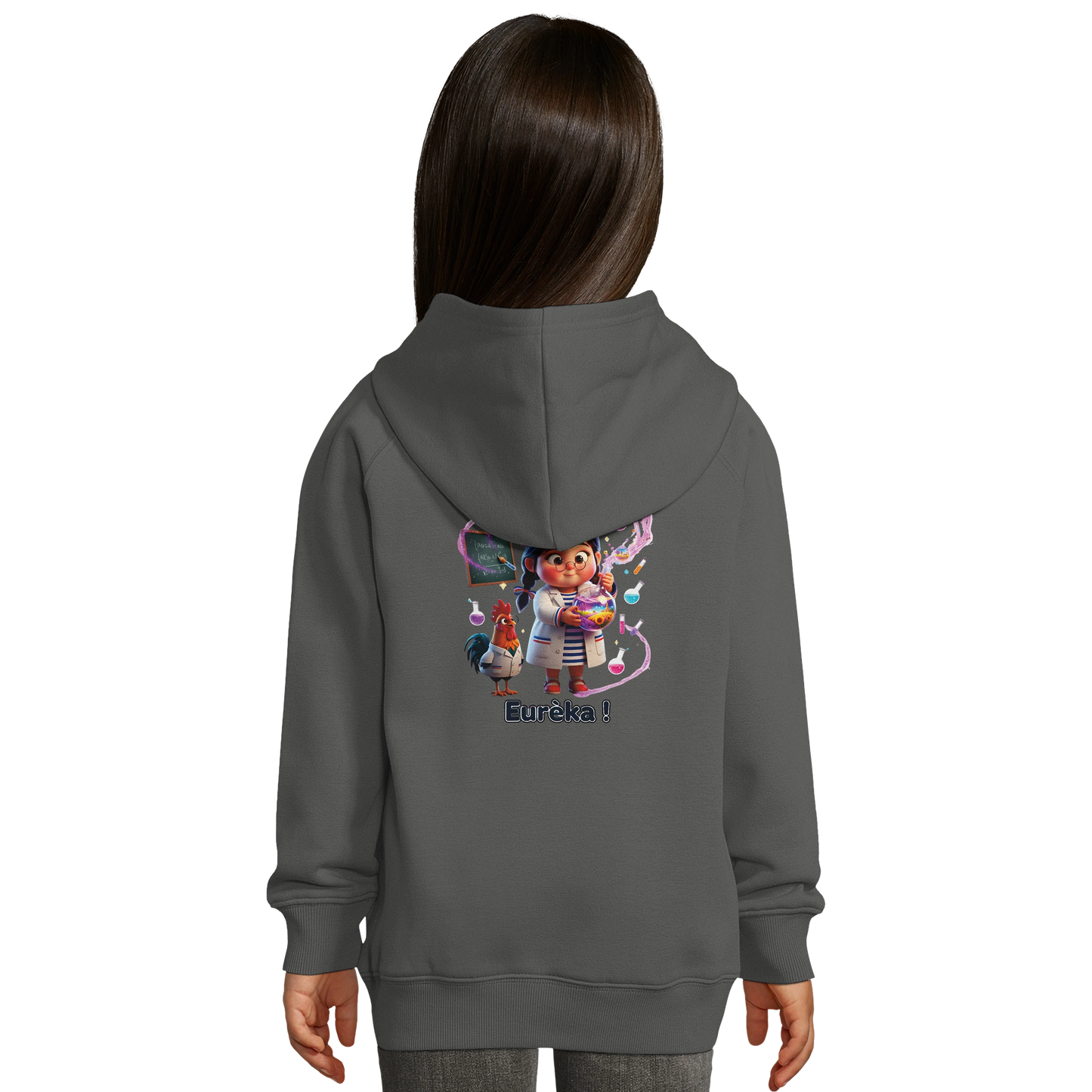 Sweat à Capuche fille Petite Génie de France - Coton Bio