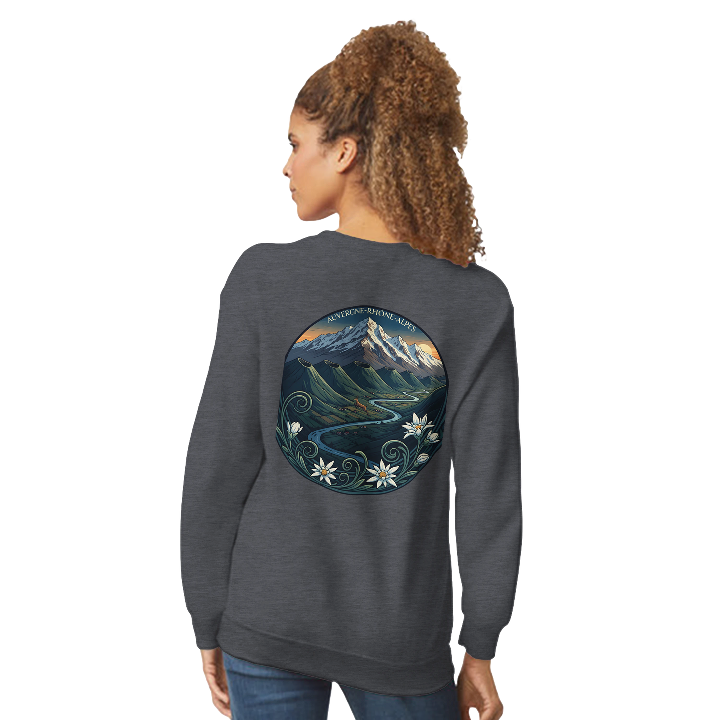 Sweat-shirt Unisexe Auvergne-Rhône-Alpes – Confort Classique
