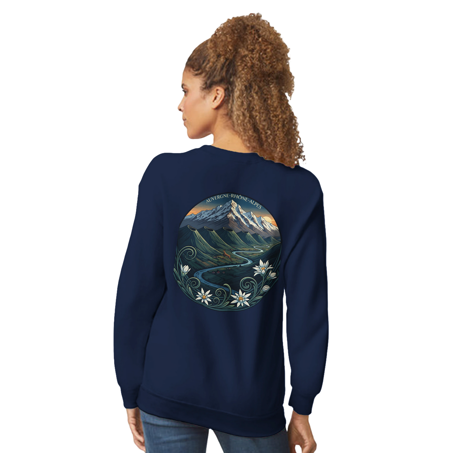 Sweat-shirt Unisexe Auvergne-Rhône-Alpes – Confort Classique