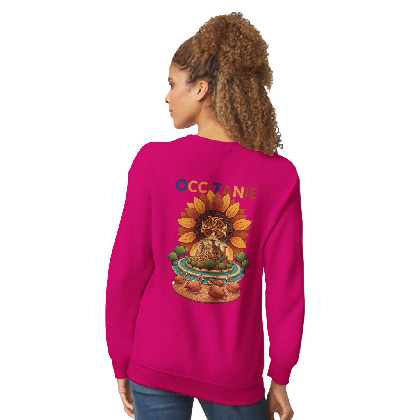 Sweat-shirt Unisexe Occitanie – Sweat Confortable et Résistant