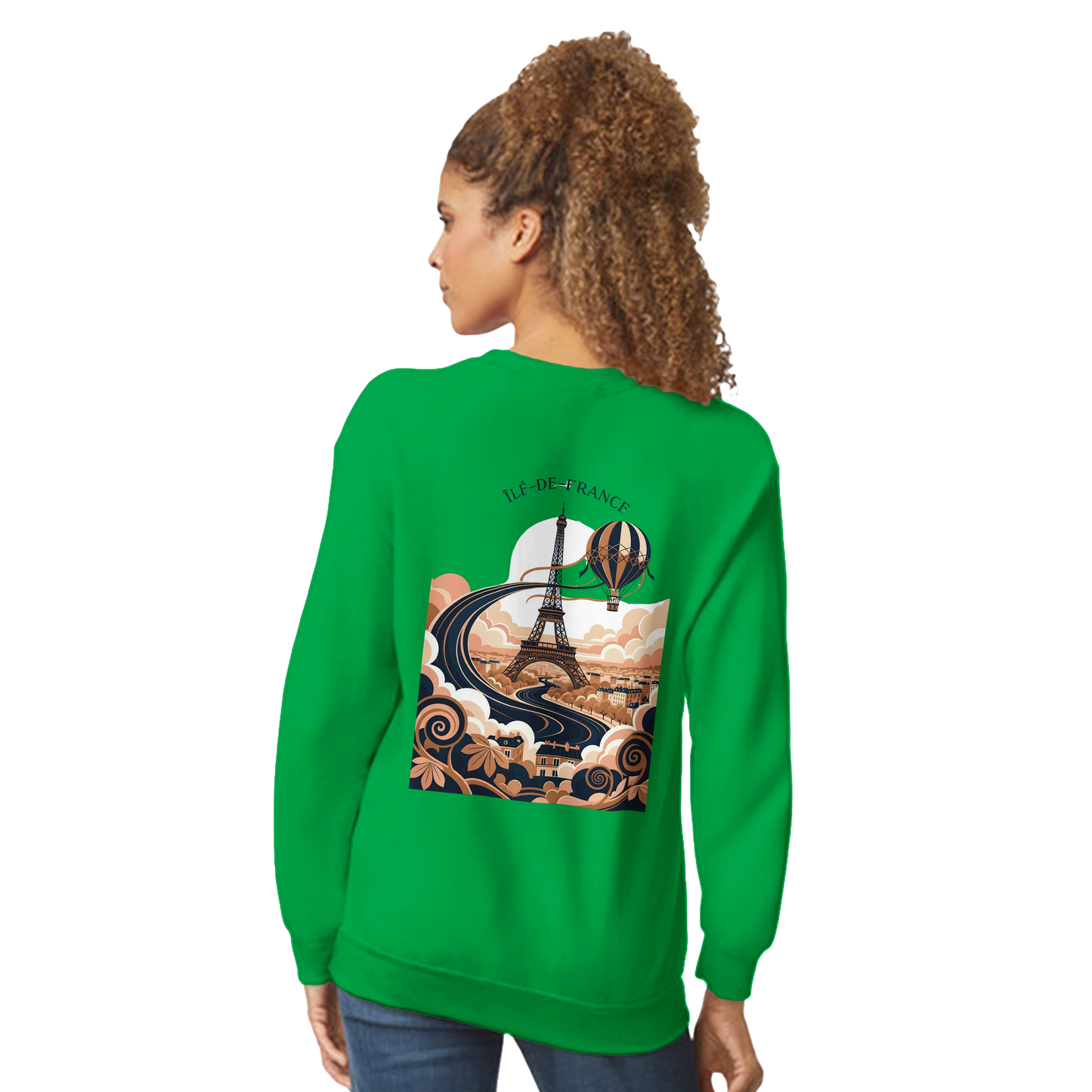 Sweat-shirt Unisexe Île-de-France – Confort Premium et Coupe Classique