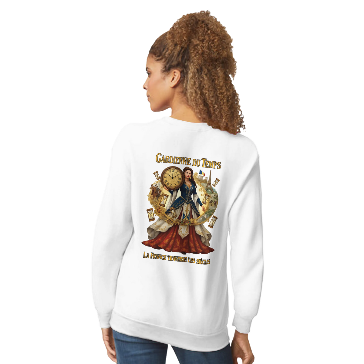 Sweat-shirt Femme Gardienne du Temps – Confort et Style Durable