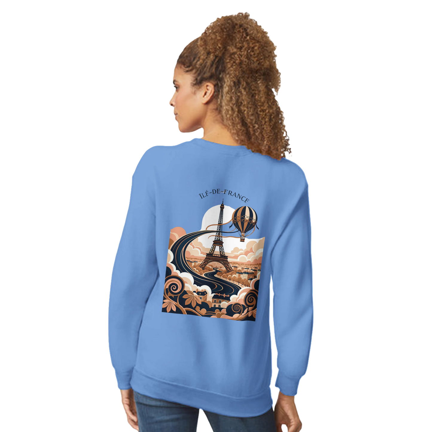 Sweat-shirt Unisexe Île-de-France – Confort Premium et Coupe Classique
