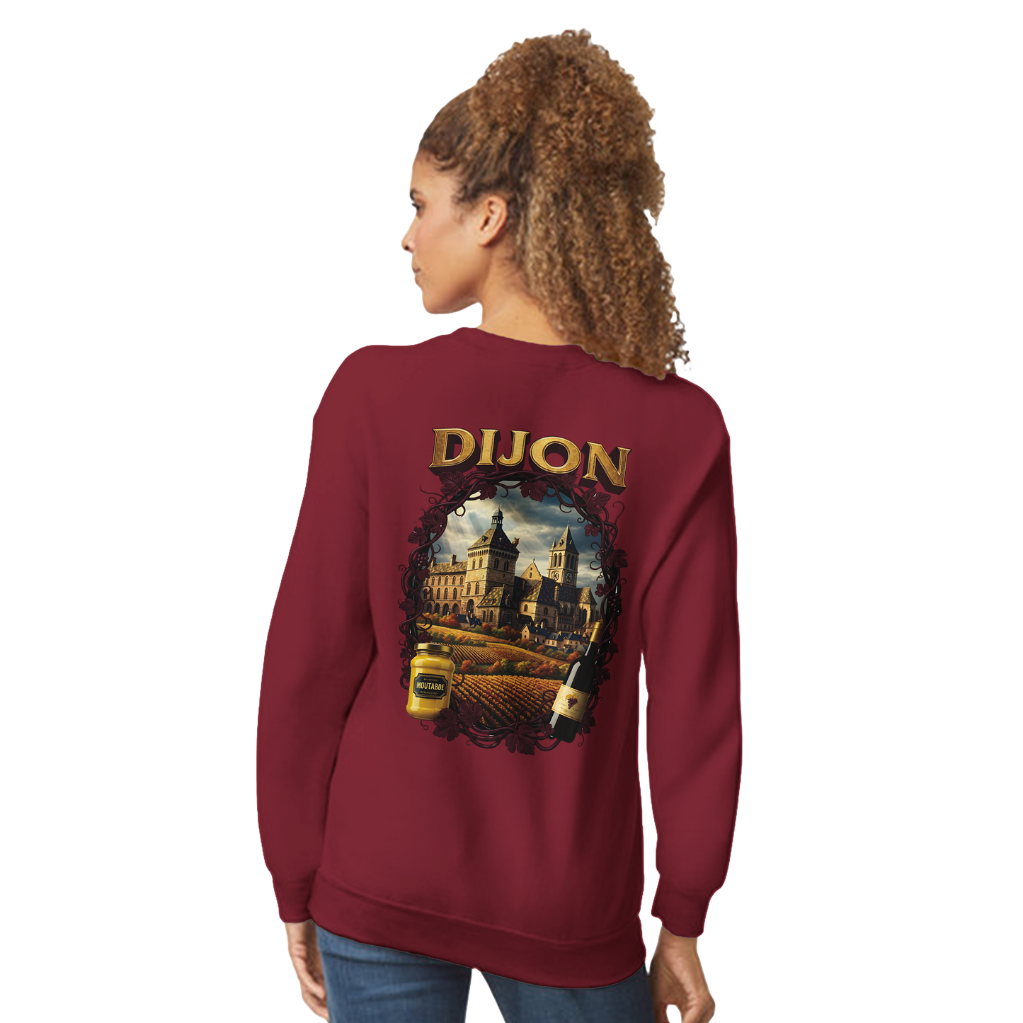 Sweat-shirt Unisexe Dijon – Ville de France – Coupe Classique Confortable