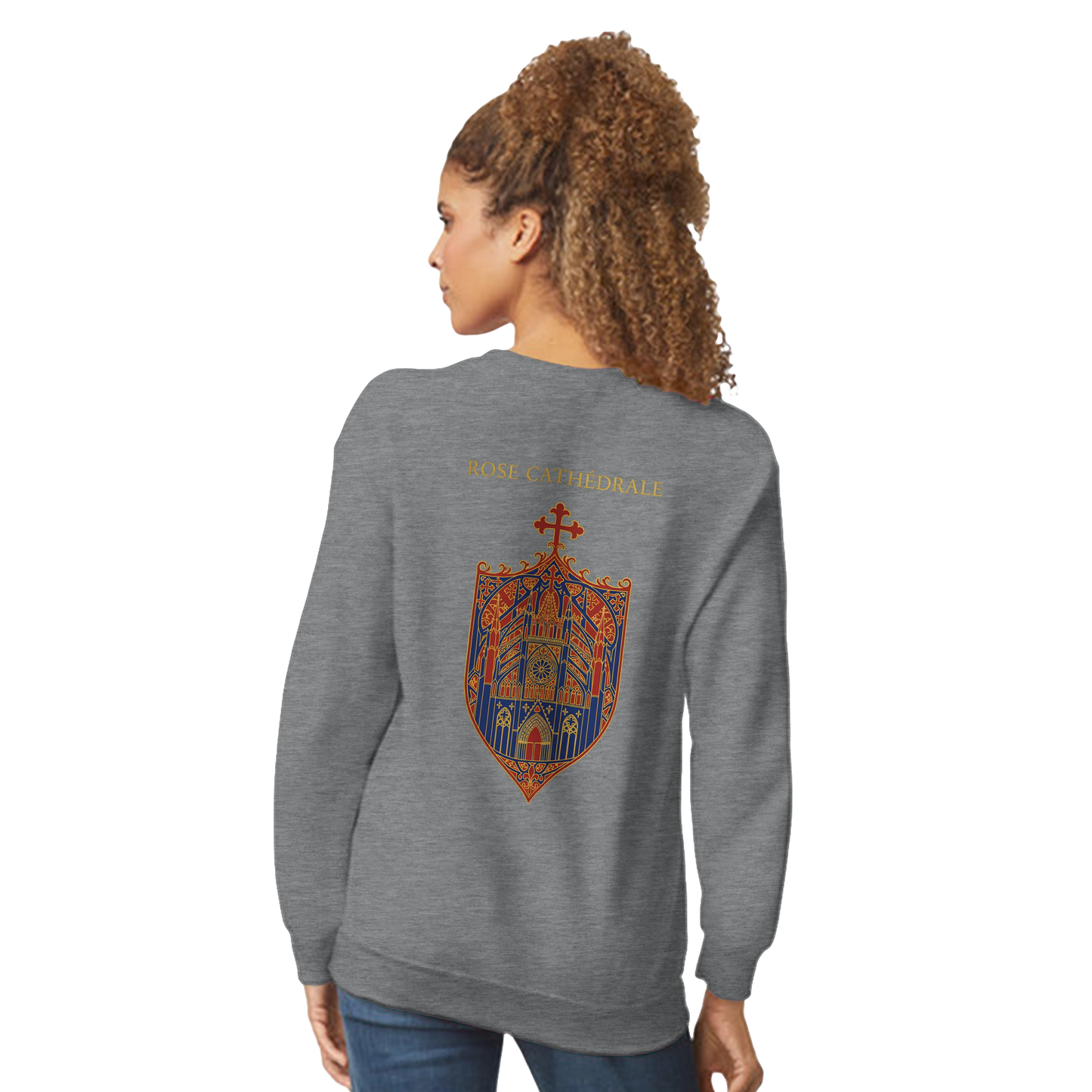Sweat-shirt Femme Rose Cathédrale – Confort et Style Classique