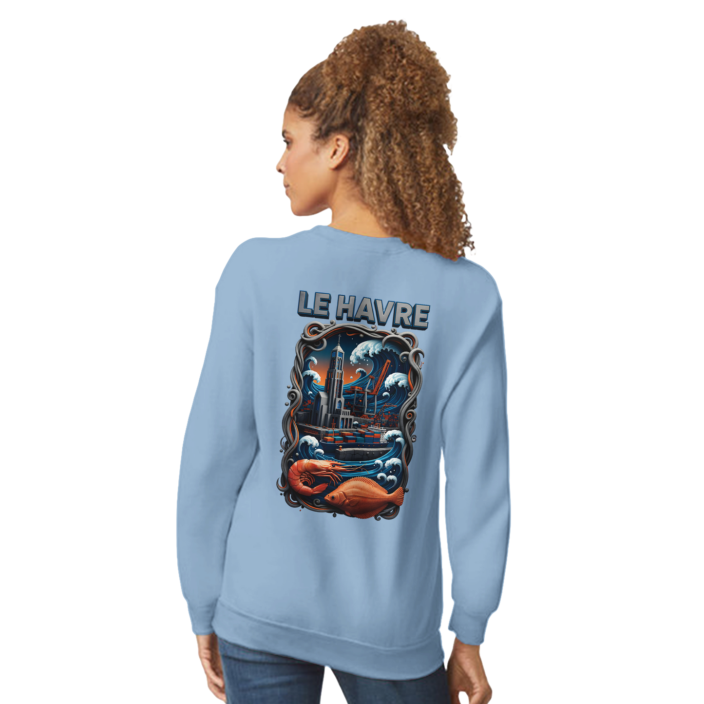 Sweat-shirt Unisexe Le Havre – Pull Classique Confortable