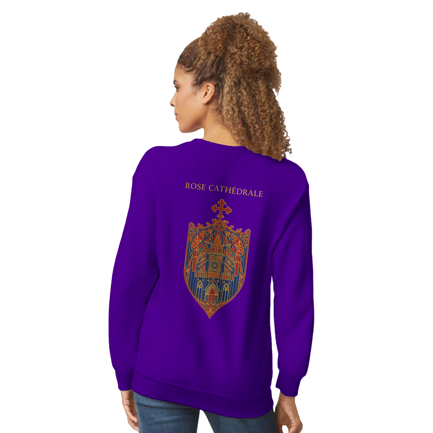 Sweat-shirt Femme Rose Cathédrale – Confort et Style Classique