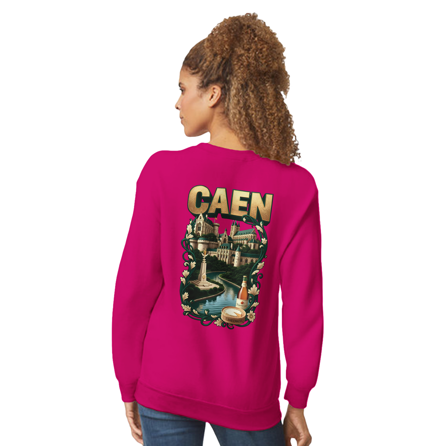 Sweat-shirt Unisexe Caen - Ville de France - Confort Classique