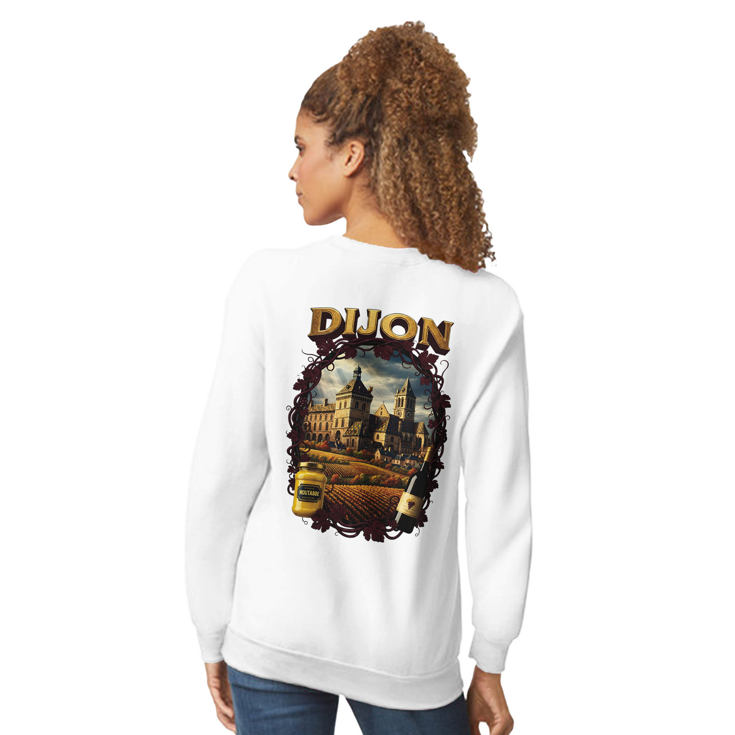 Sweat-shirt Unisexe Dijon – Ville de France – Coupe Classique Confortable