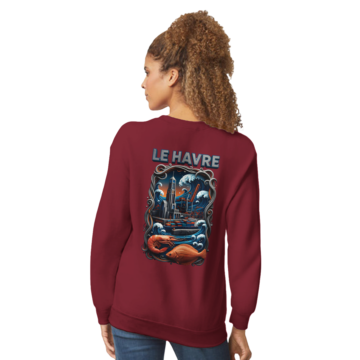 Sweat-shirt Unisexe Le Havre – Pull Classique Confortable