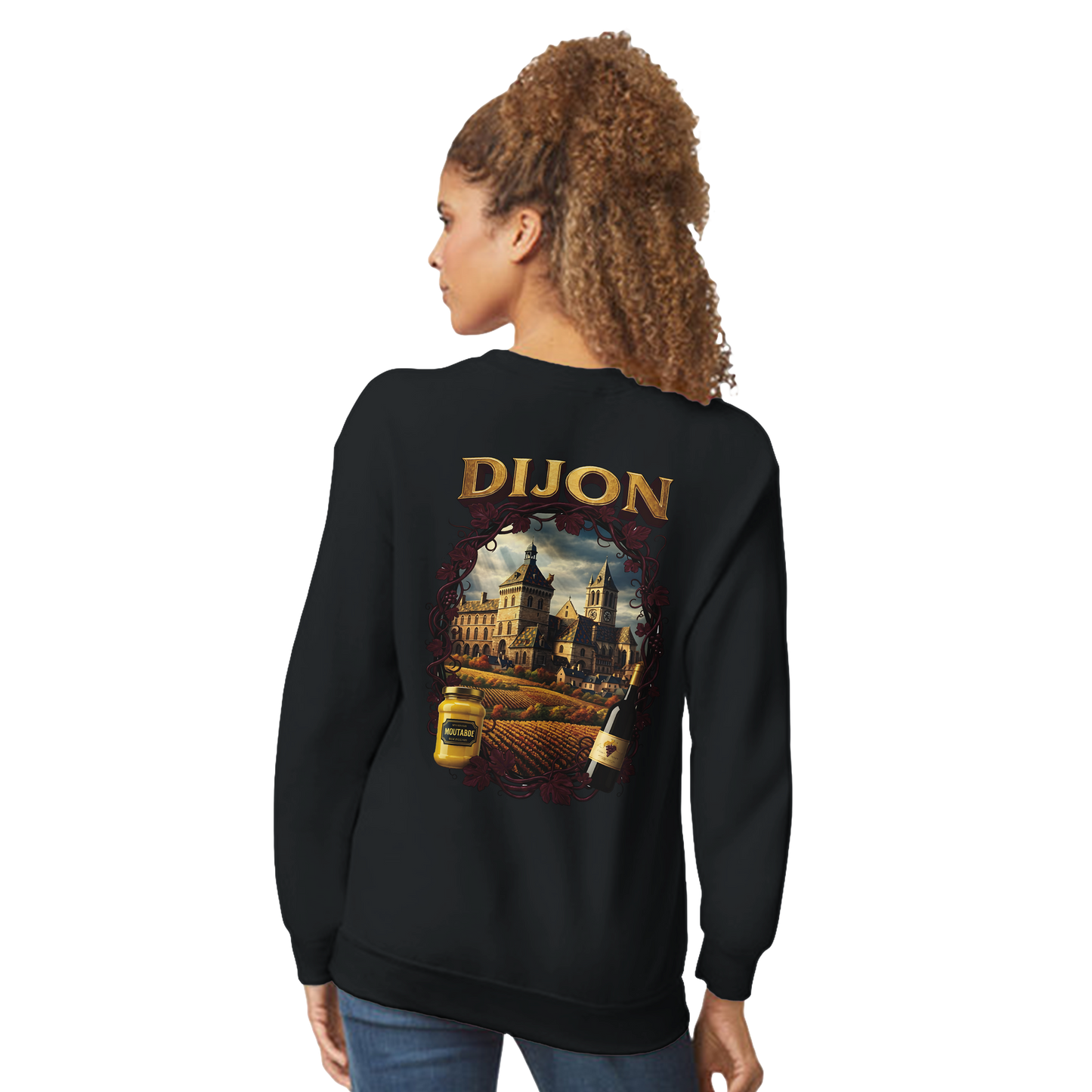Sweat-shirt Unisexe Dijon – Ville de France – Coupe Classique Confortable