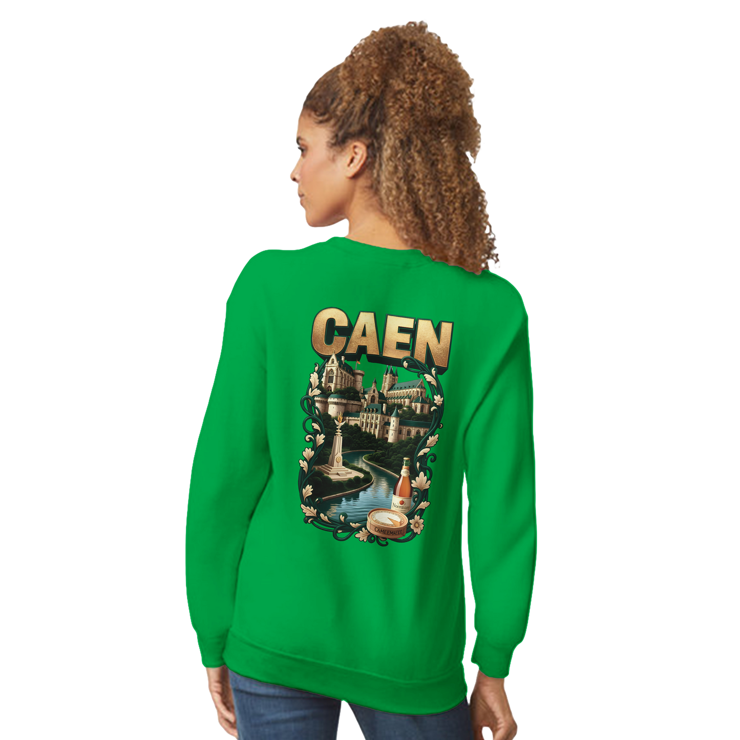 Sweat-shirt Unisexe Caen - Ville de France - Confort Classique