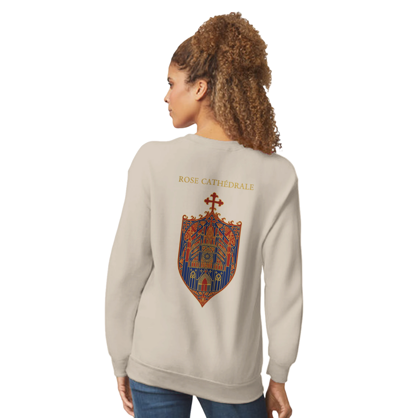 Sweat-shirt Femme Rose Cathédrale – Confort et Style Classique
