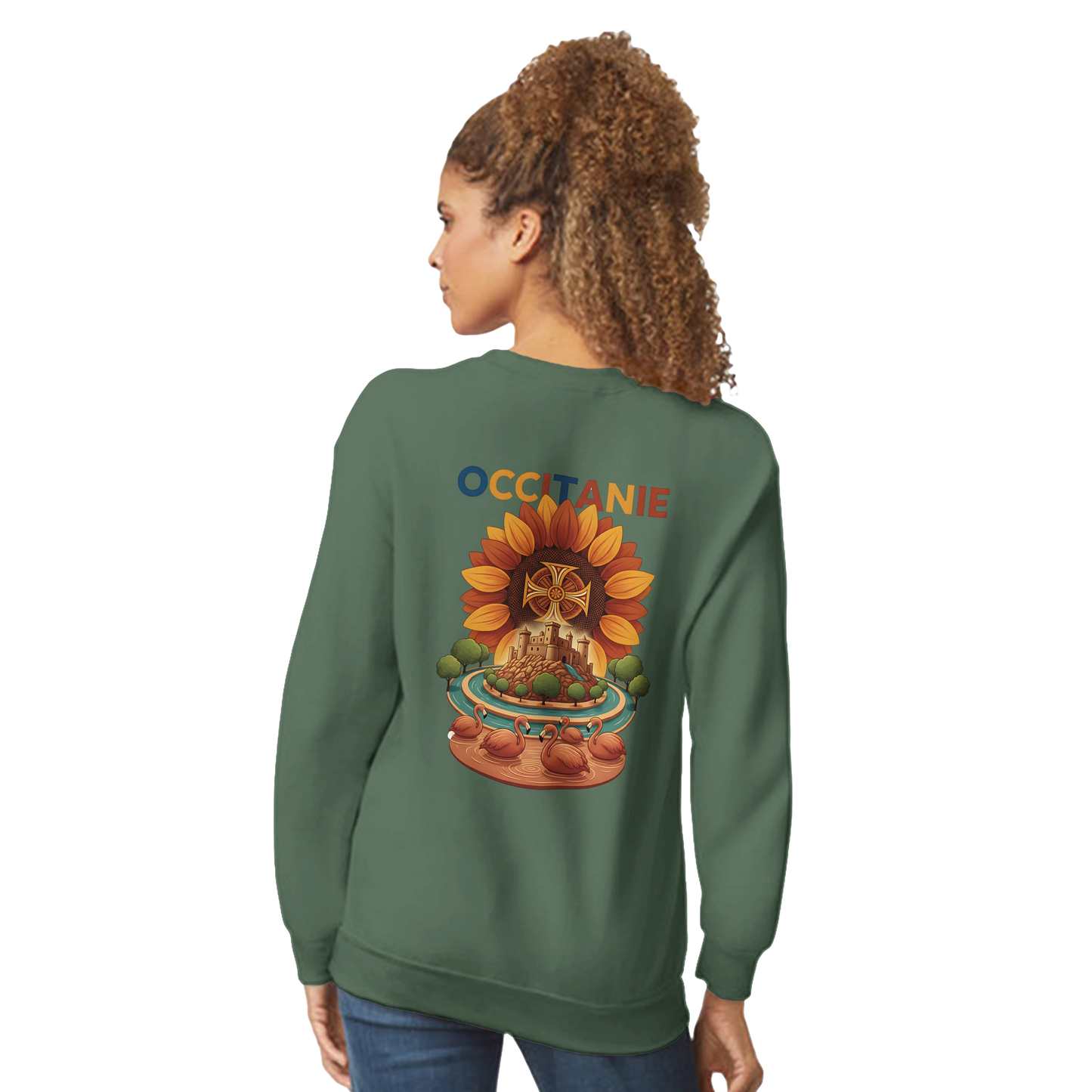 Sweat-shirt Unisexe Occitanie – Sweat Confortable et Résistant