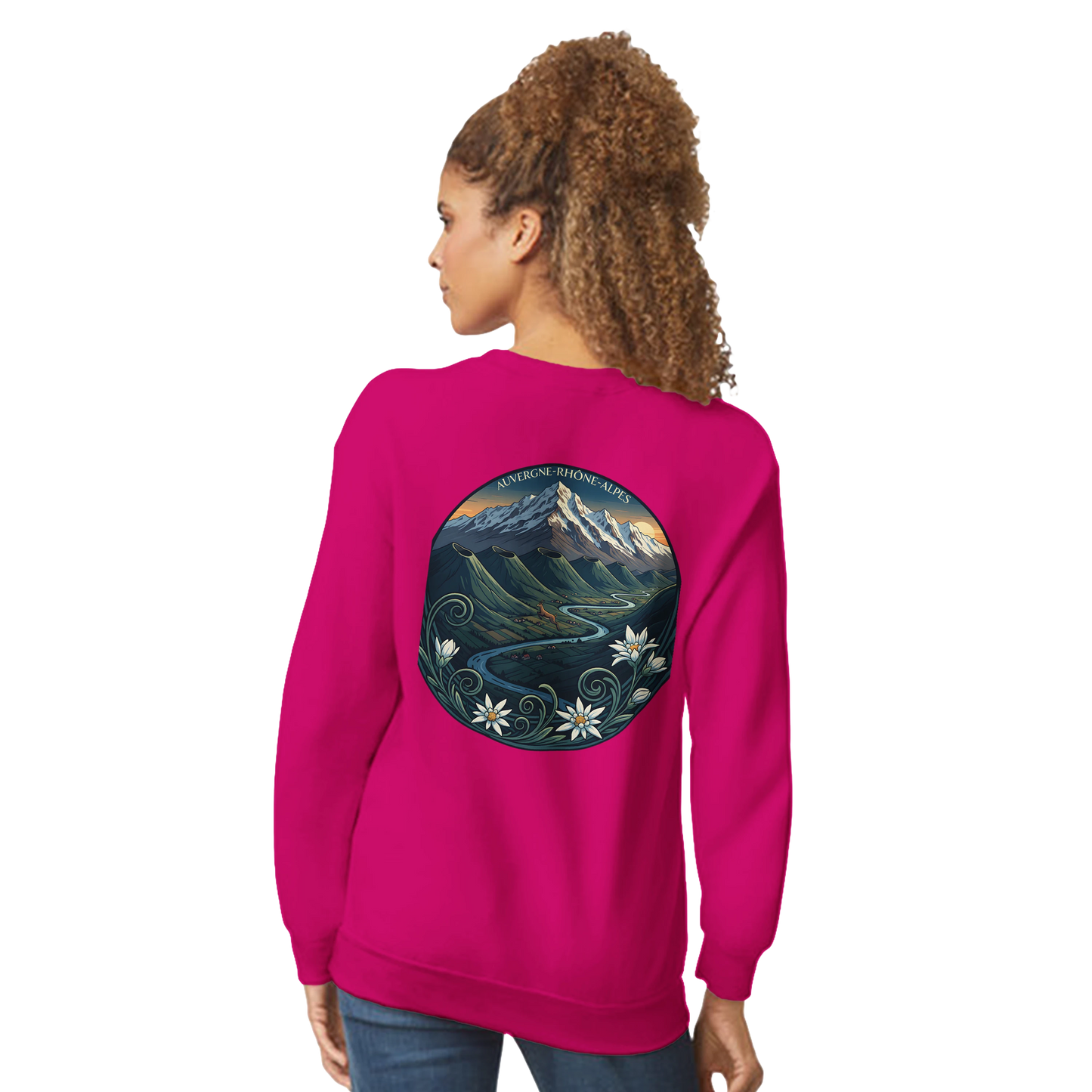 Sweat-shirt Unisexe Auvergne-Rhône-Alpes – Confort Classique