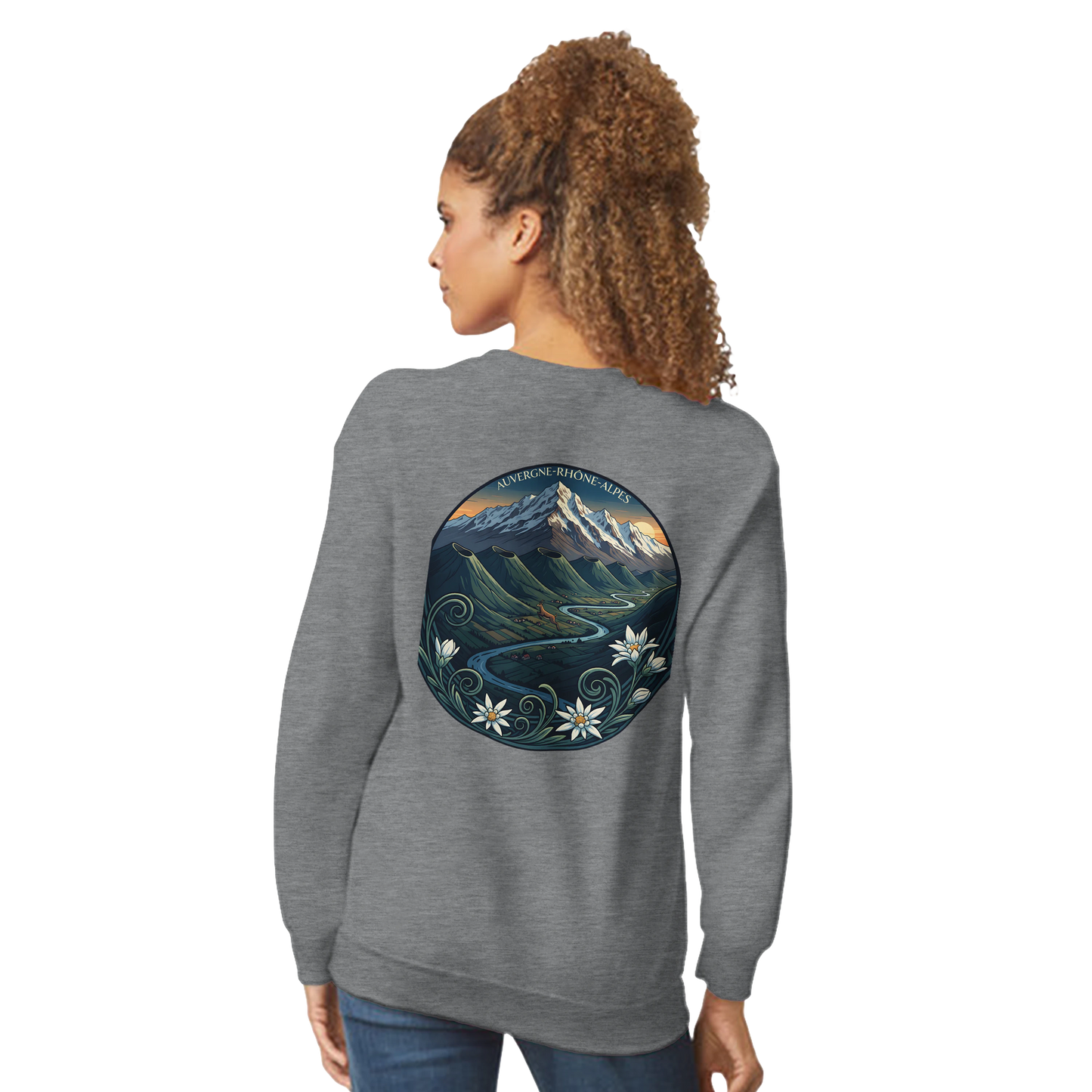 Sweat-shirt Unisexe Auvergne-Rhône-Alpes – Confort Classique