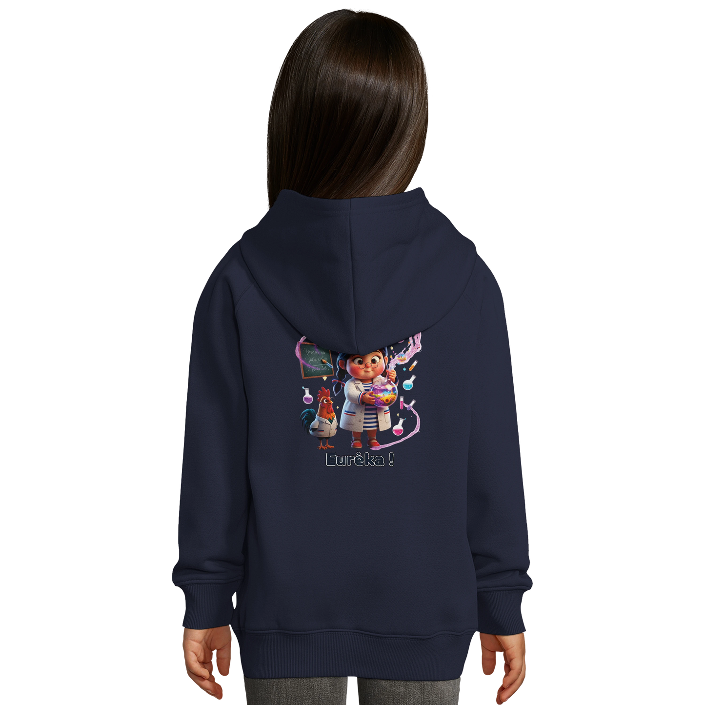 Sweat à Capuche fille Petite Génie de France - Coton Bio