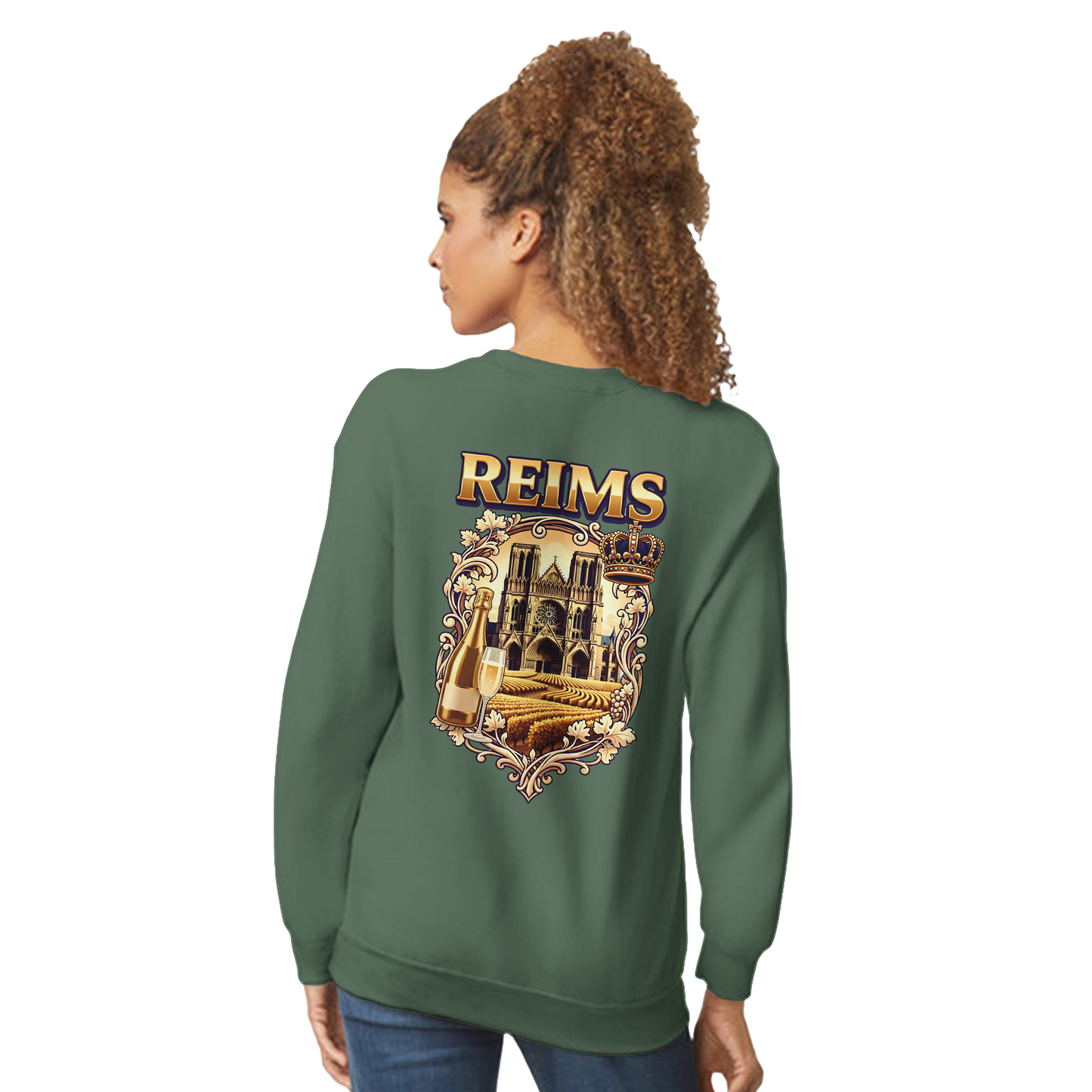Sweat-shirt Reims – Sweat à col rond confortable en coton mélangé