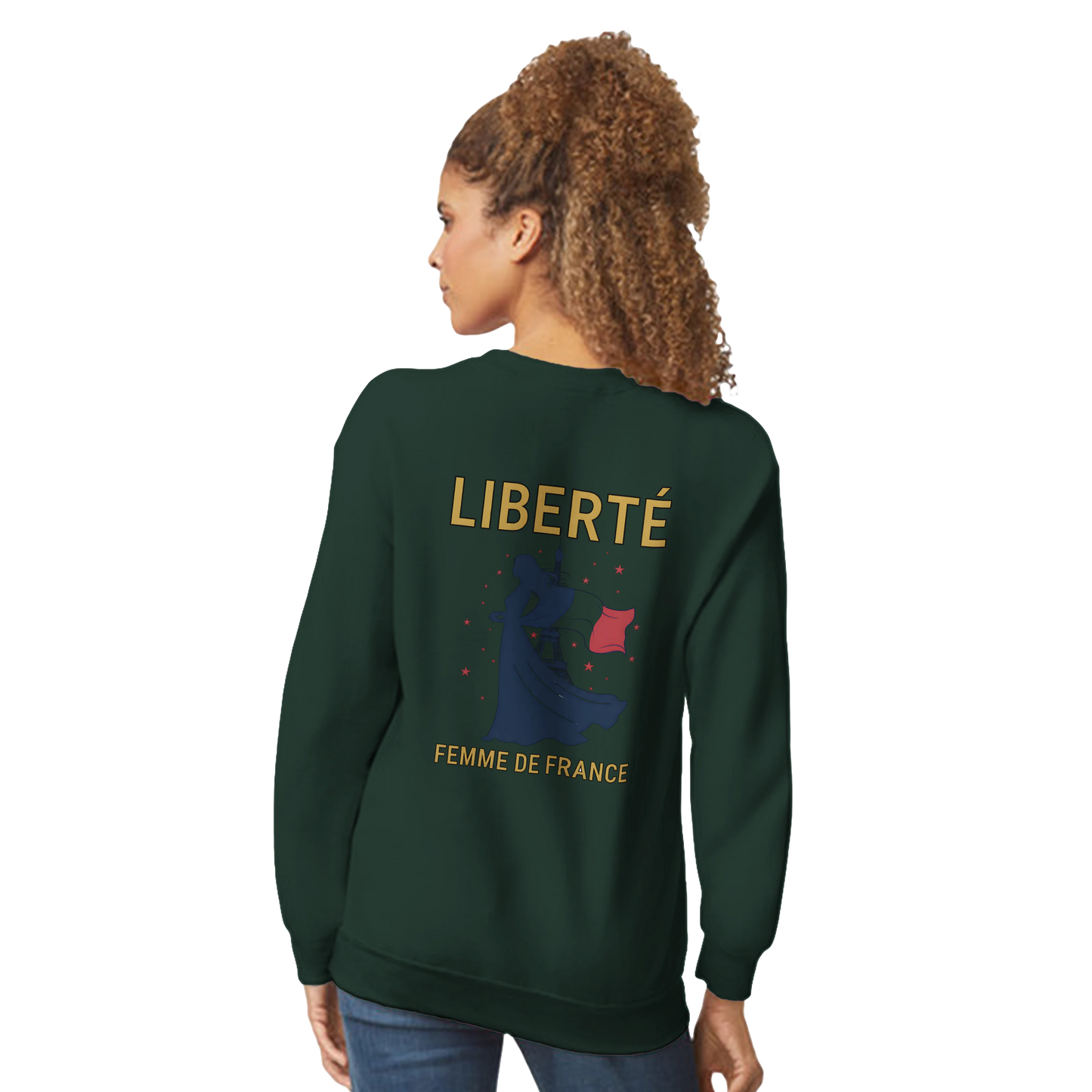 Sweat-shirt femme liberté  classique ras du cou | Gildan® 18000
