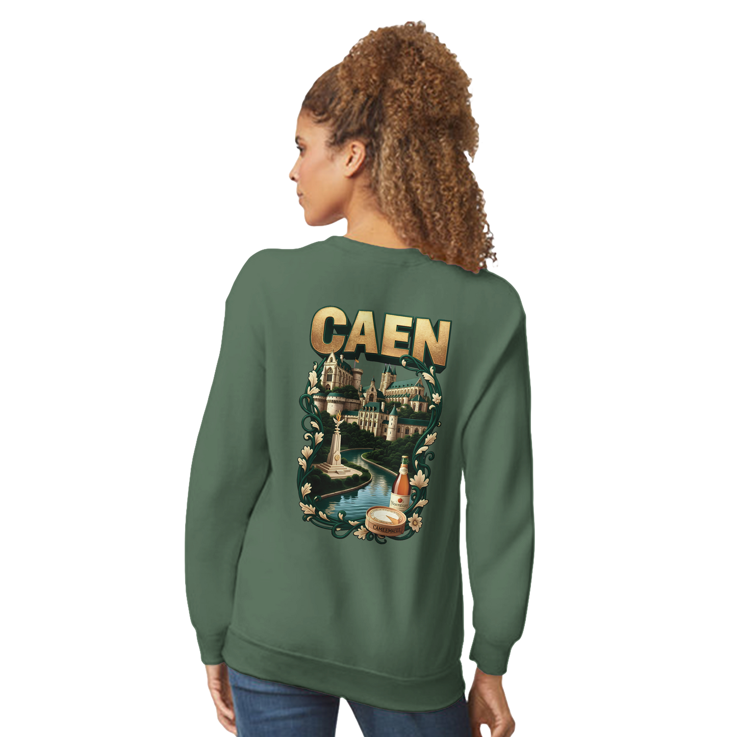 Sweat-shirt Unisexe Caen - Ville de France - Confort Classique