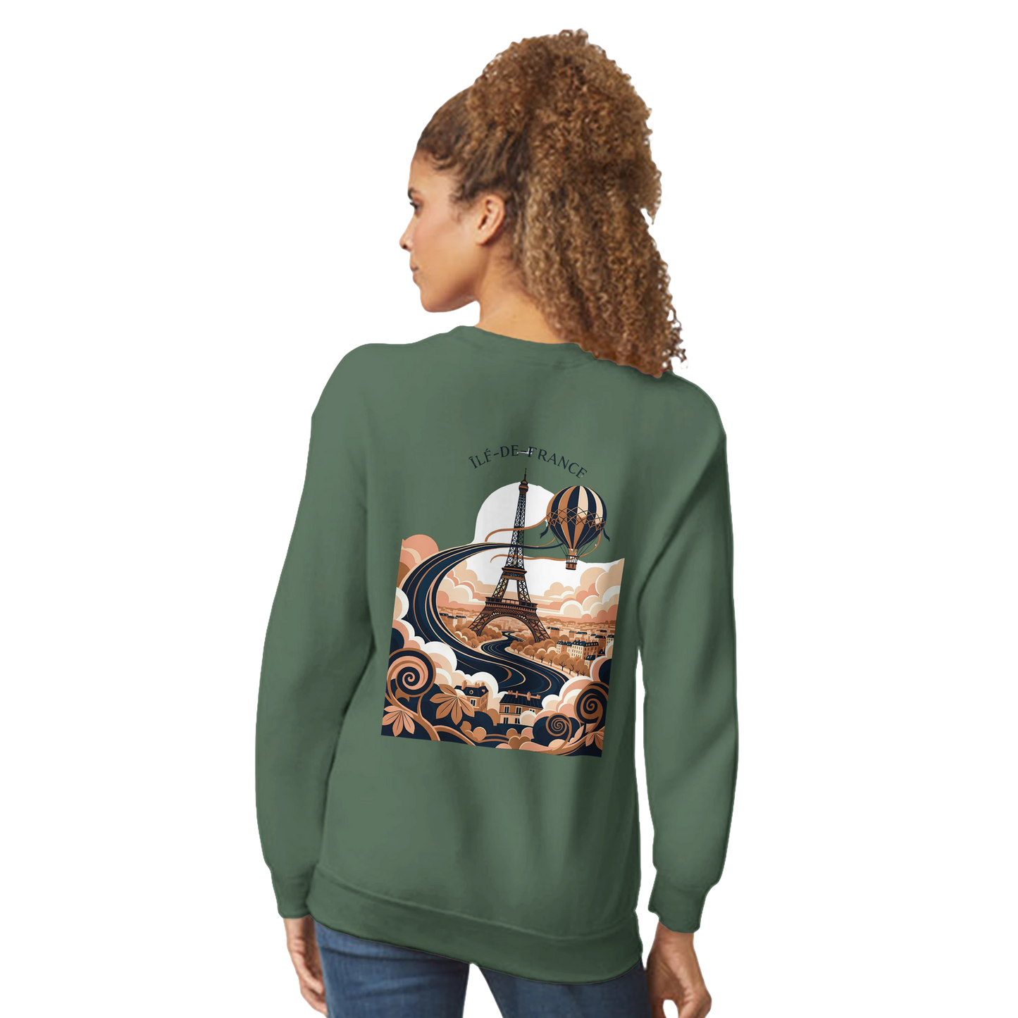 Sweat-shirt Unisexe Île-de-France – Confort Premium et Coupe Classique