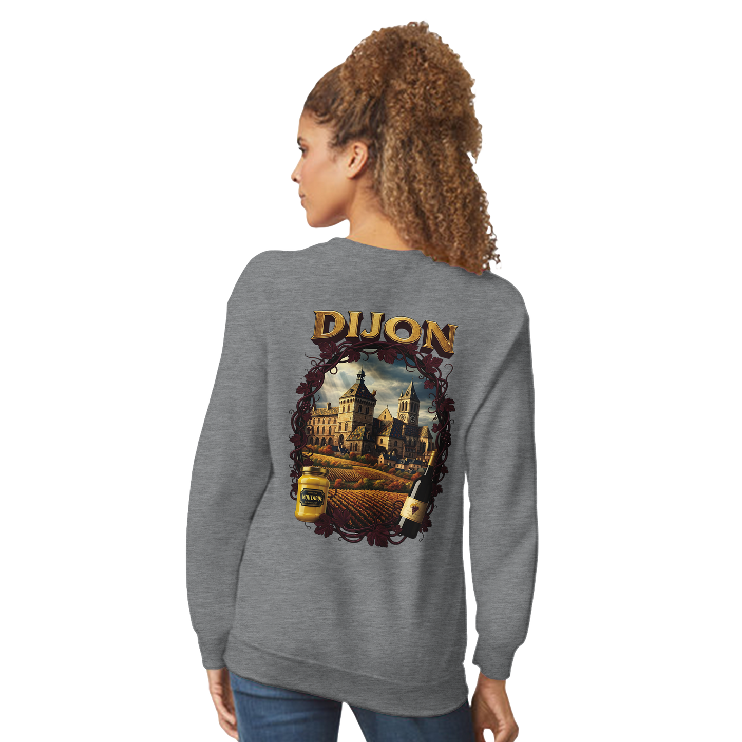 Sweat-shirt Unisexe Dijon – Ville de France – Coupe Classique Confortable