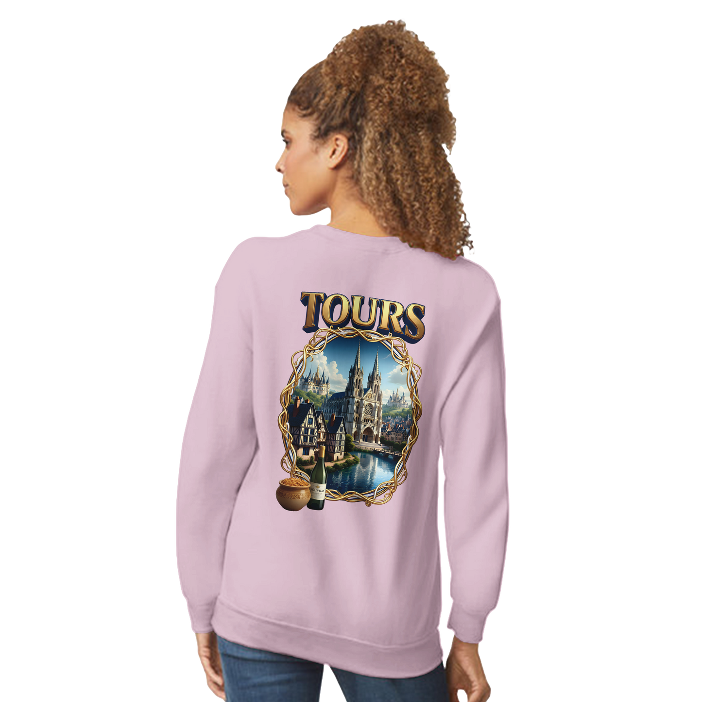 Sweat-shirt Unisexe Tours France - Classique et Confortable