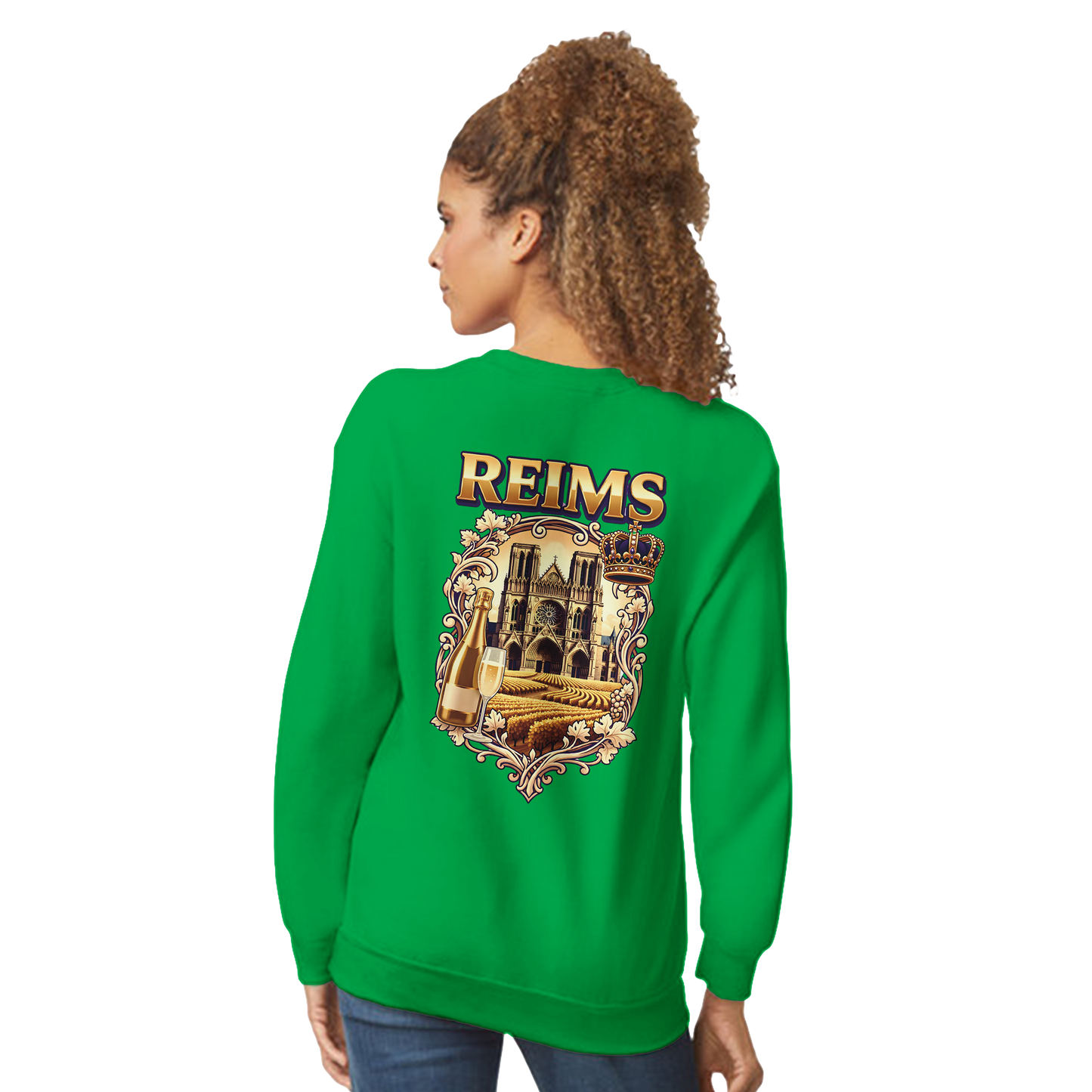 Sweat-shirt Reims – Sweat à col rond confortable en coton mélangé