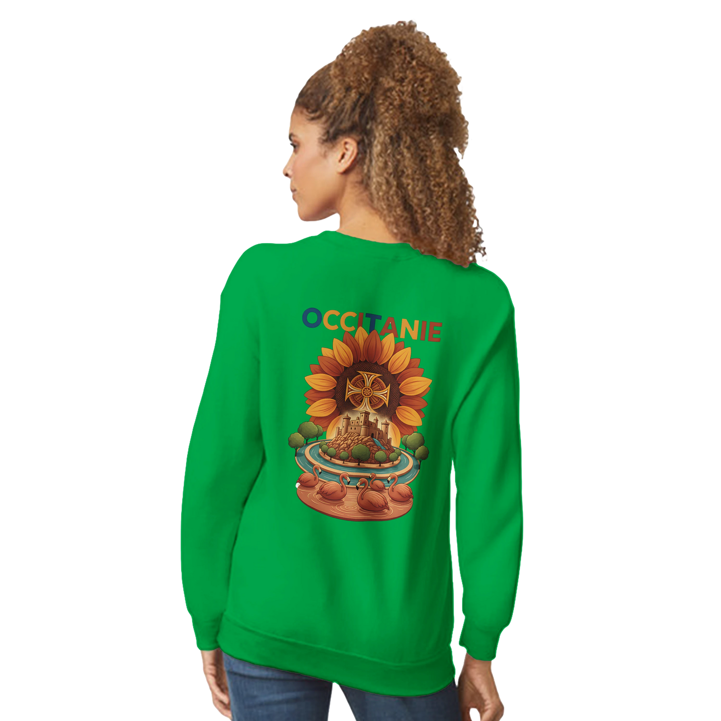 Sweat-shirt Unisexe Occitanie – Sweat Confortable et Résistant
