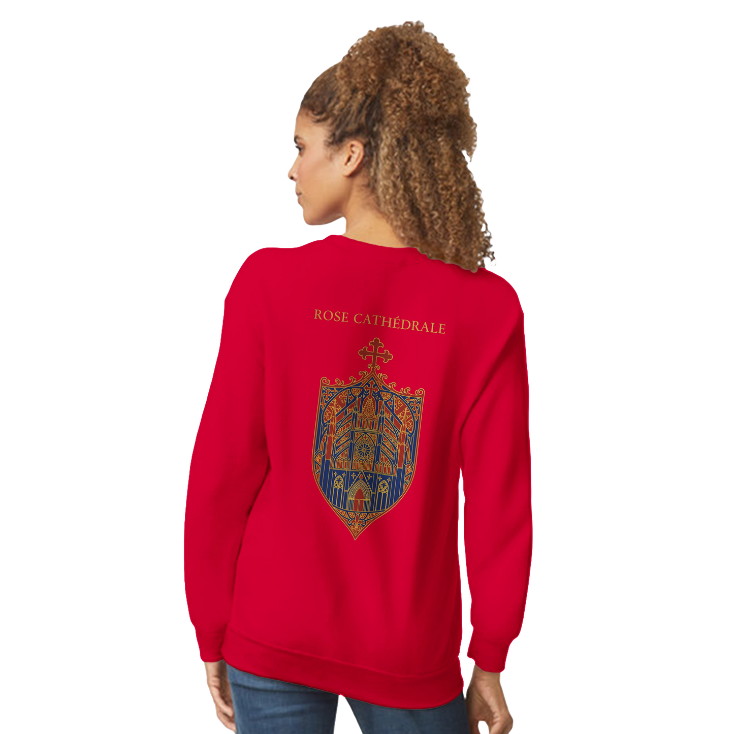 Sweat-shirt Femme Rose Cathédrale – Confort et Style Classique