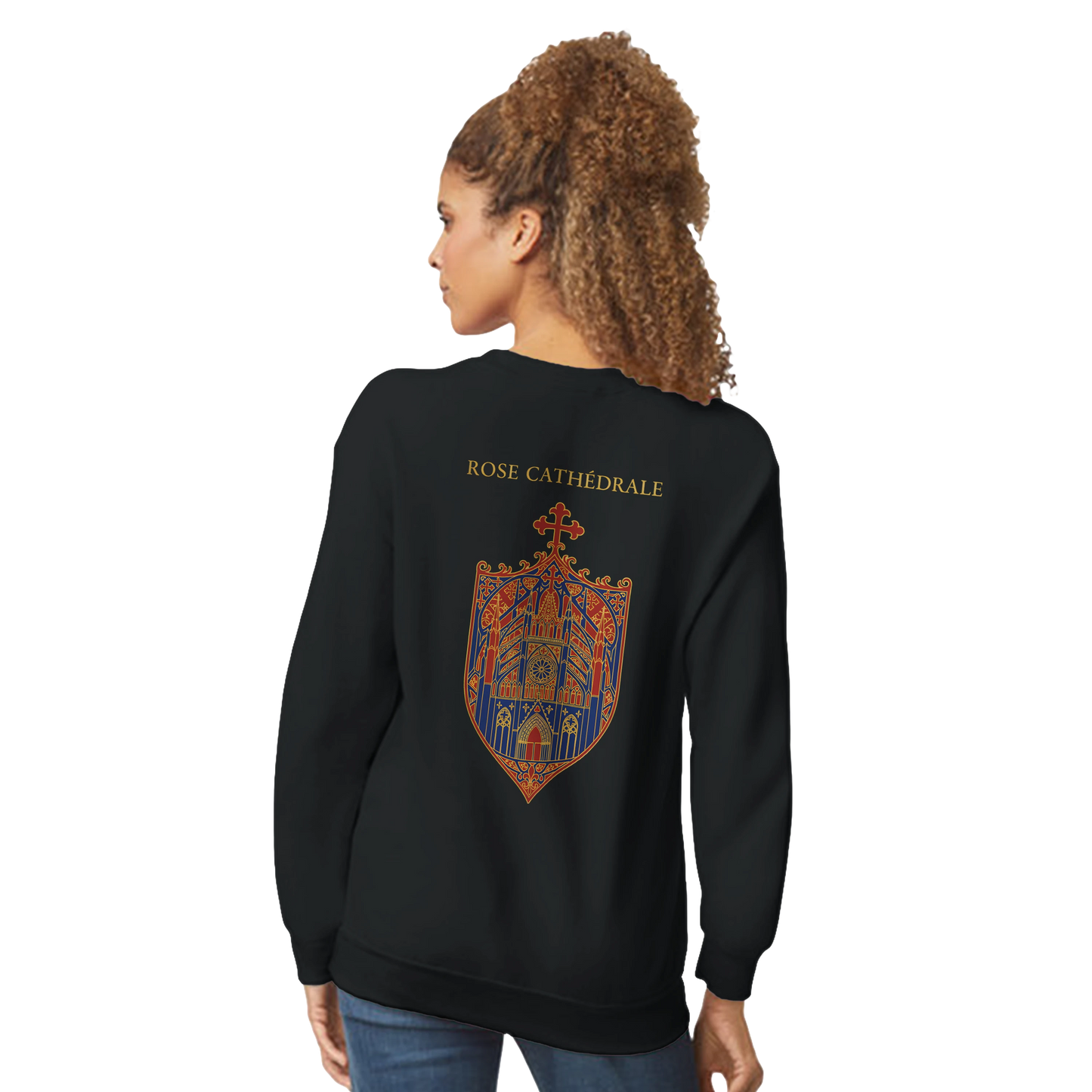 Sweat-shirt Femme Rose Cathédrale – Confort et Style Classique