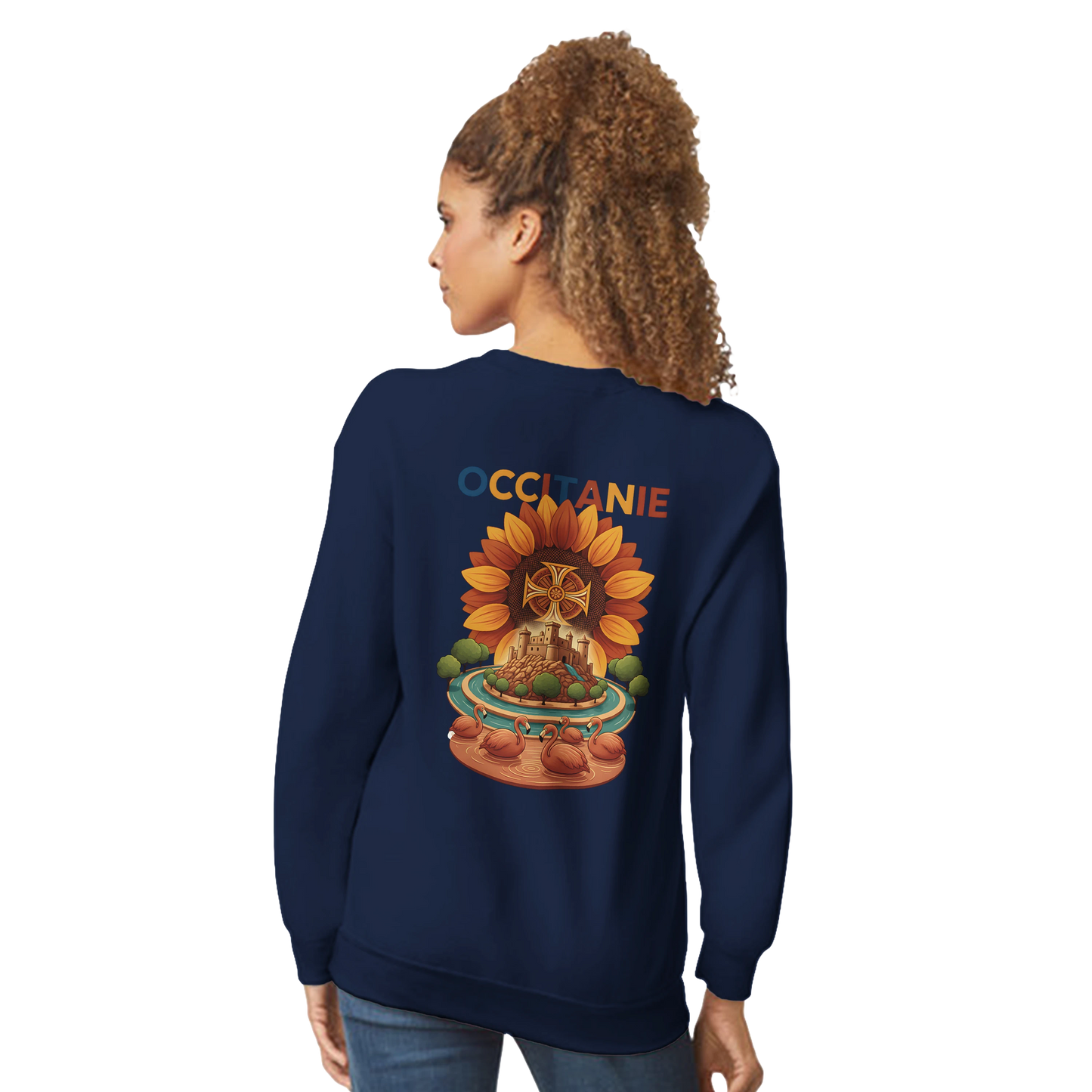 Sweat-shirt Unisexe Occitanie – Sweat Confortable et Résistant